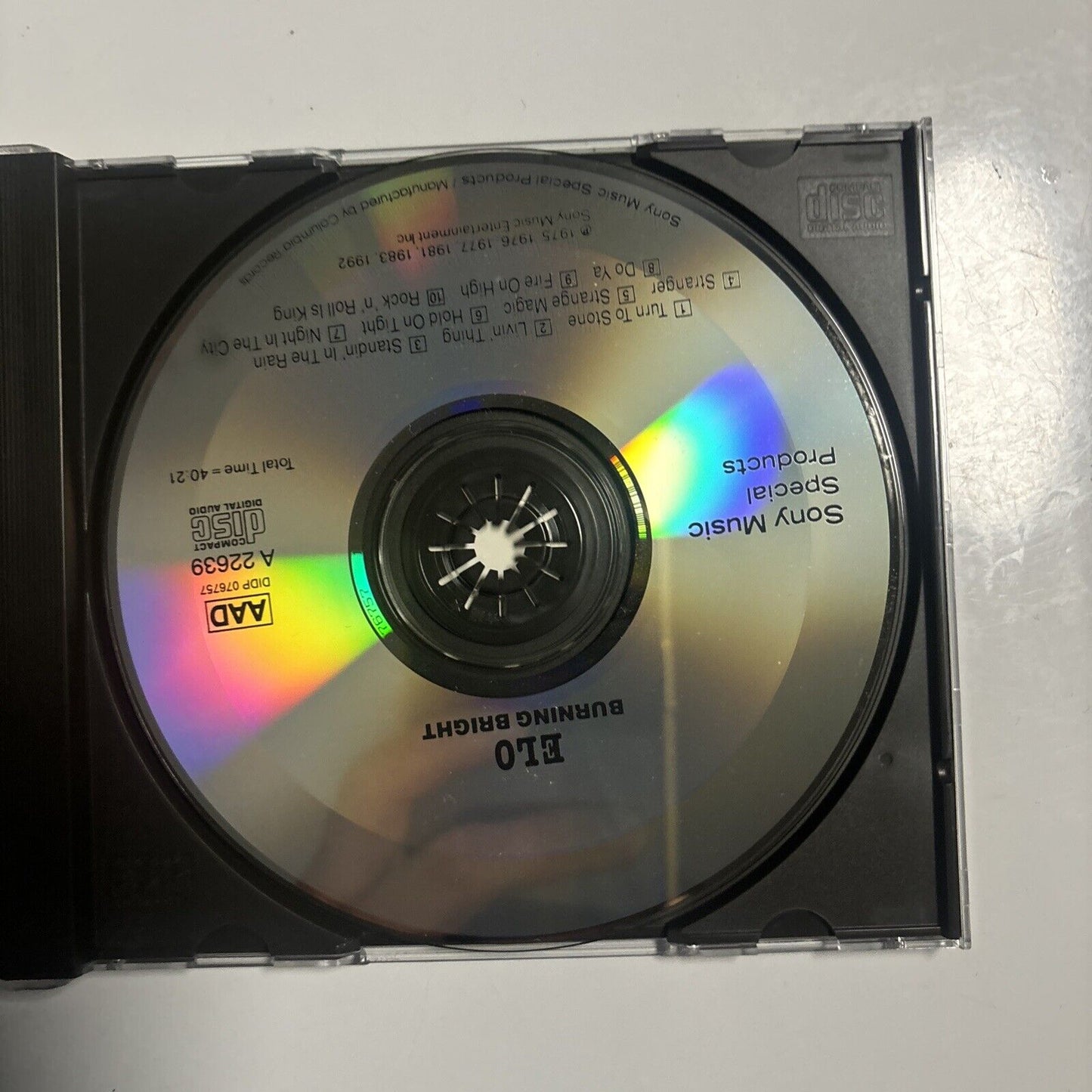 Electric Light Orchestra - Burning Bright (CD, 1992) A 22639