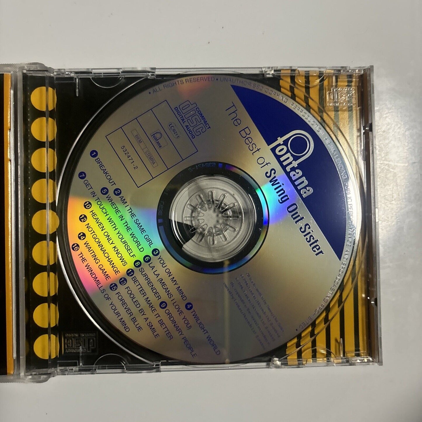 Swing Out Sister - The Best Of Swing Out Sister (CD, 1996) 532471-2