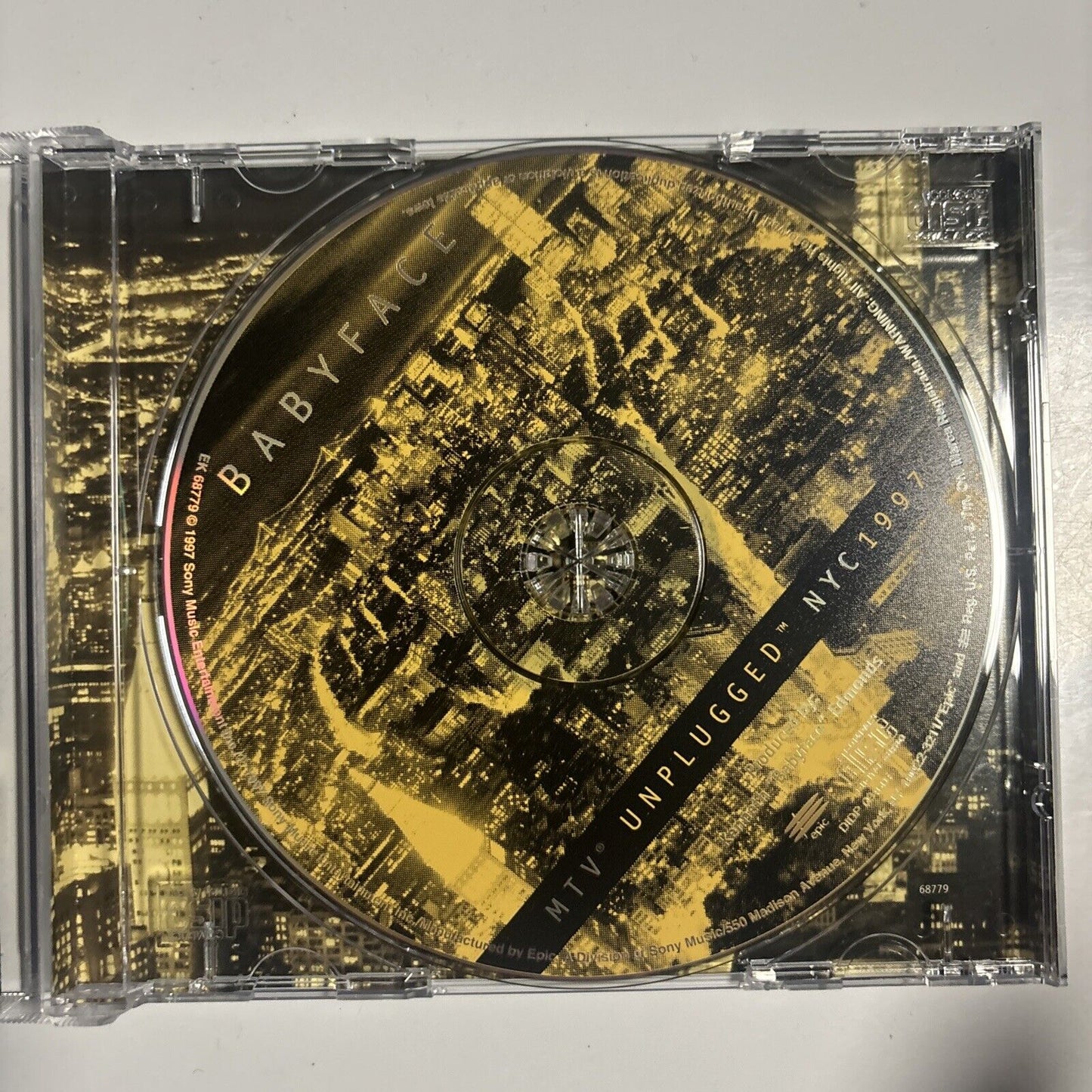 Babyface - MTV Unplugged NYC 1997 (CD, 1997) EK 68779 Funk/Soul