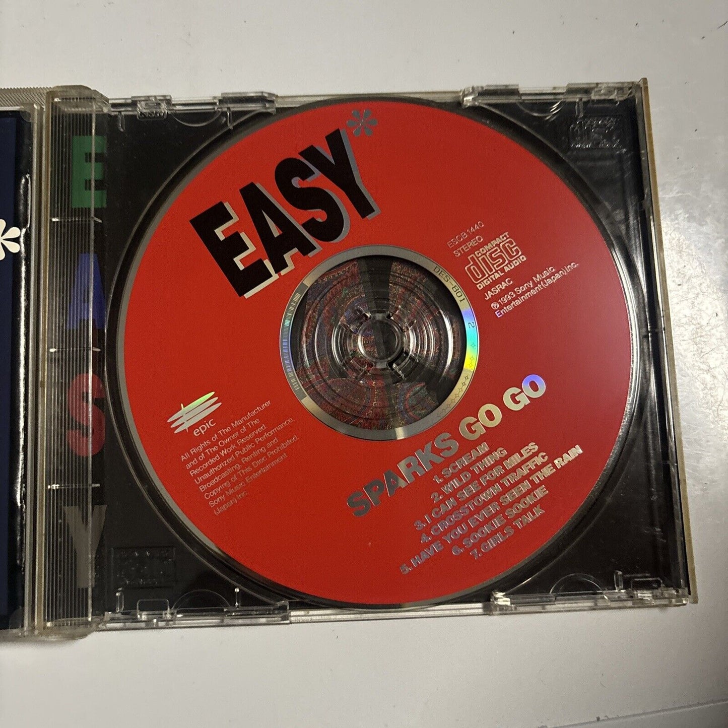 Sparks Go Go - Easy (CD, 1993) Japan ESCB-1440 Rock