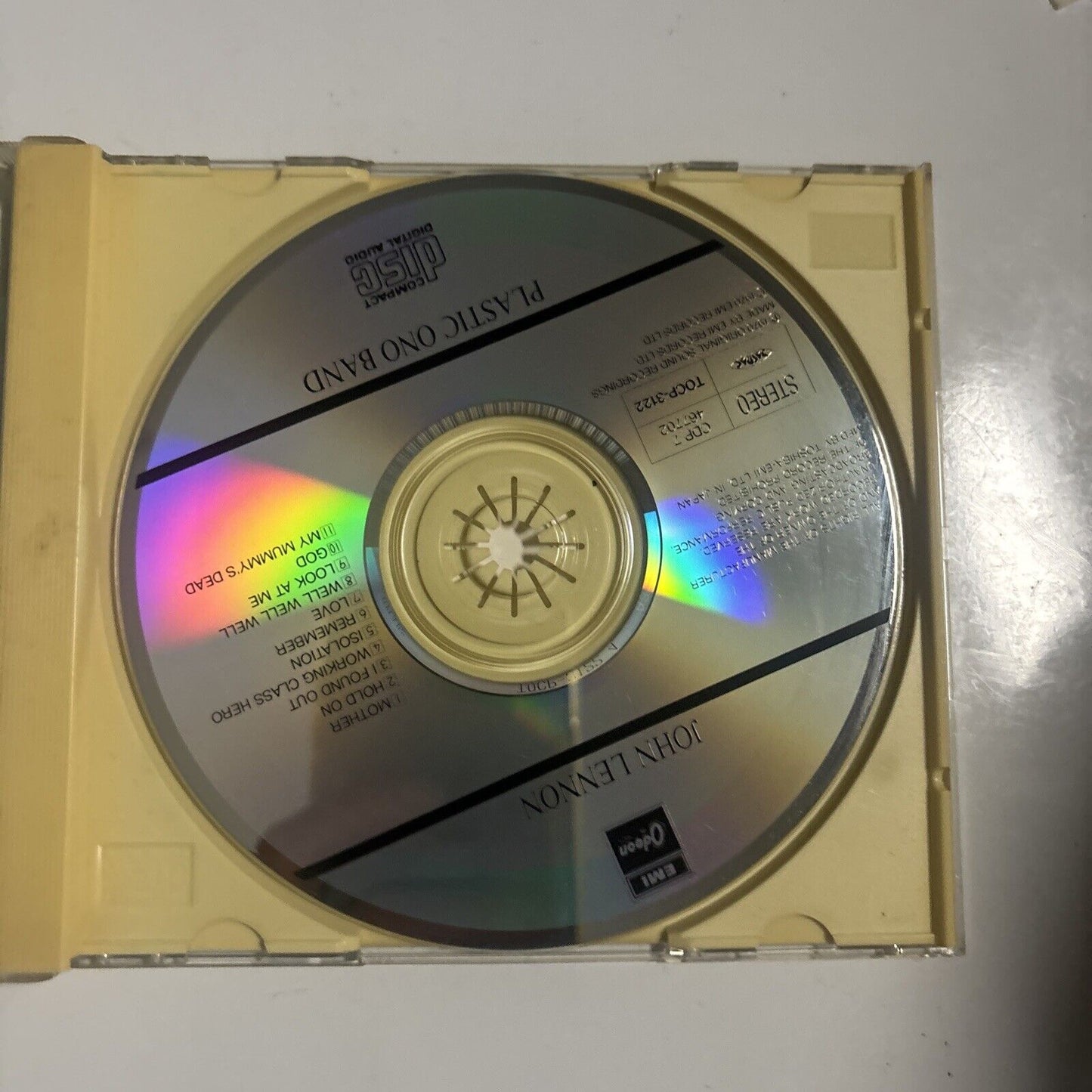John Lennon & Plastic Ono Band (CD, 1995) Japan tocp-3122