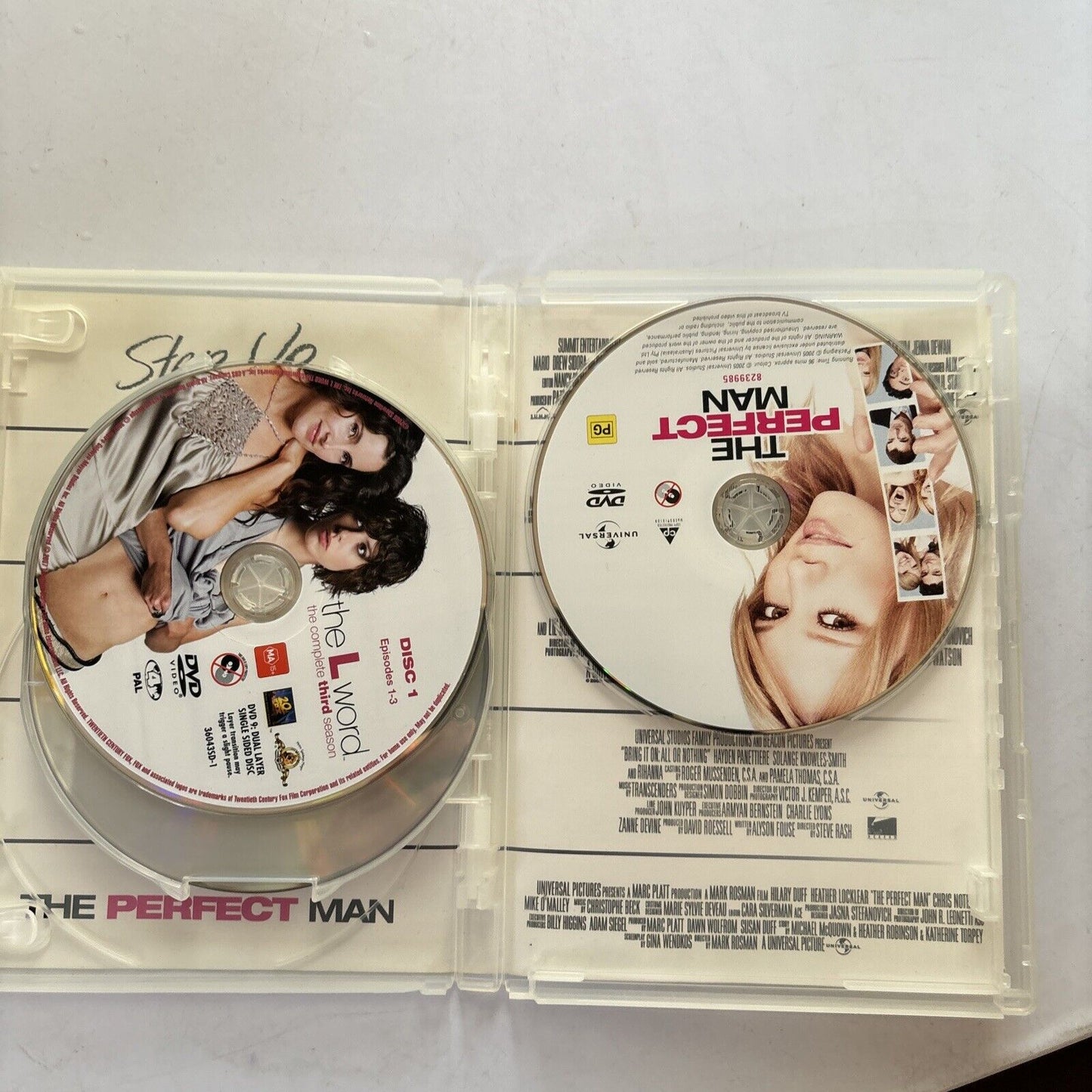 Step Up, Blue Crush, Honey, Bring It In All Our Nothing, Perfect Man DVD Region4