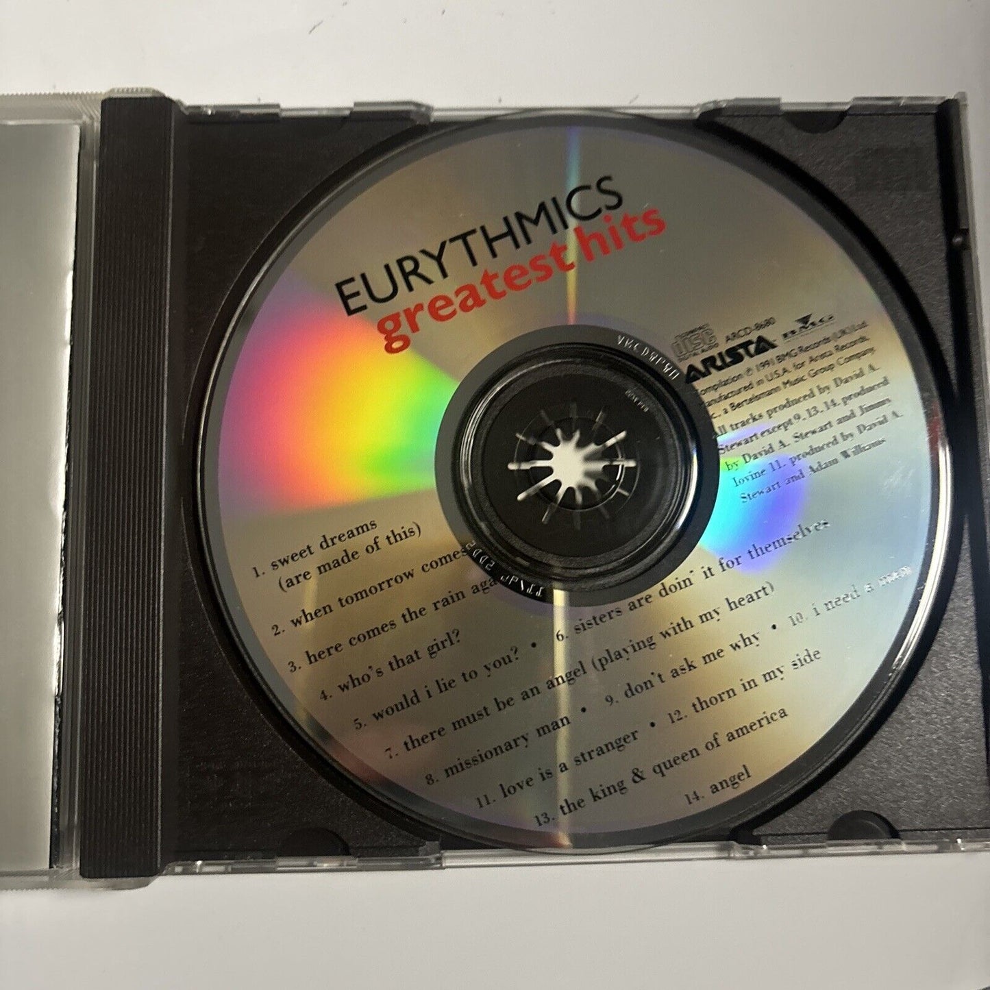 Eurythmics - Greatest Hits (CD, 1991) Arista ARCD-8680