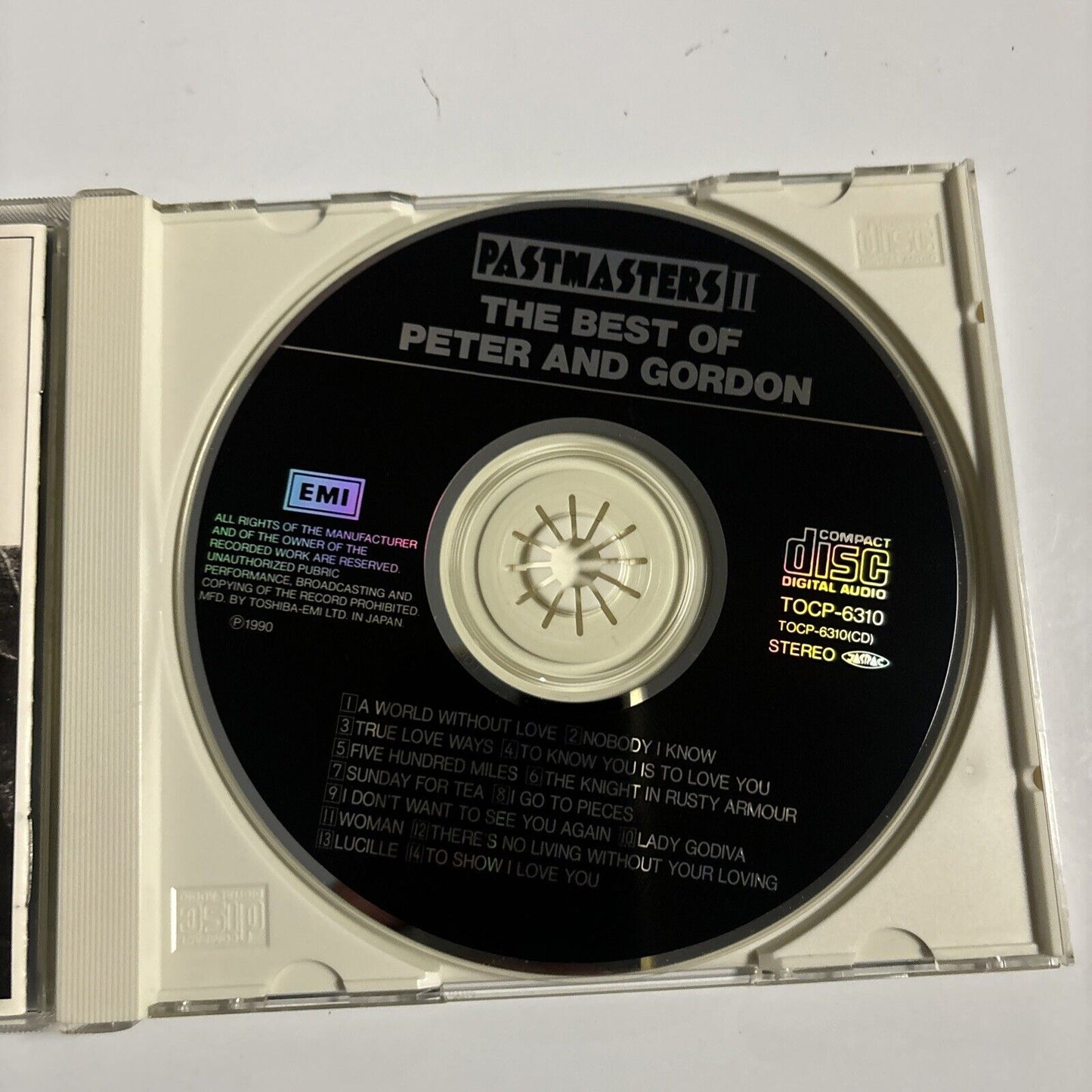 Peter & Gordon - The Best Of Peter And Gordon (CD, 1991) Japan TOCP-6310