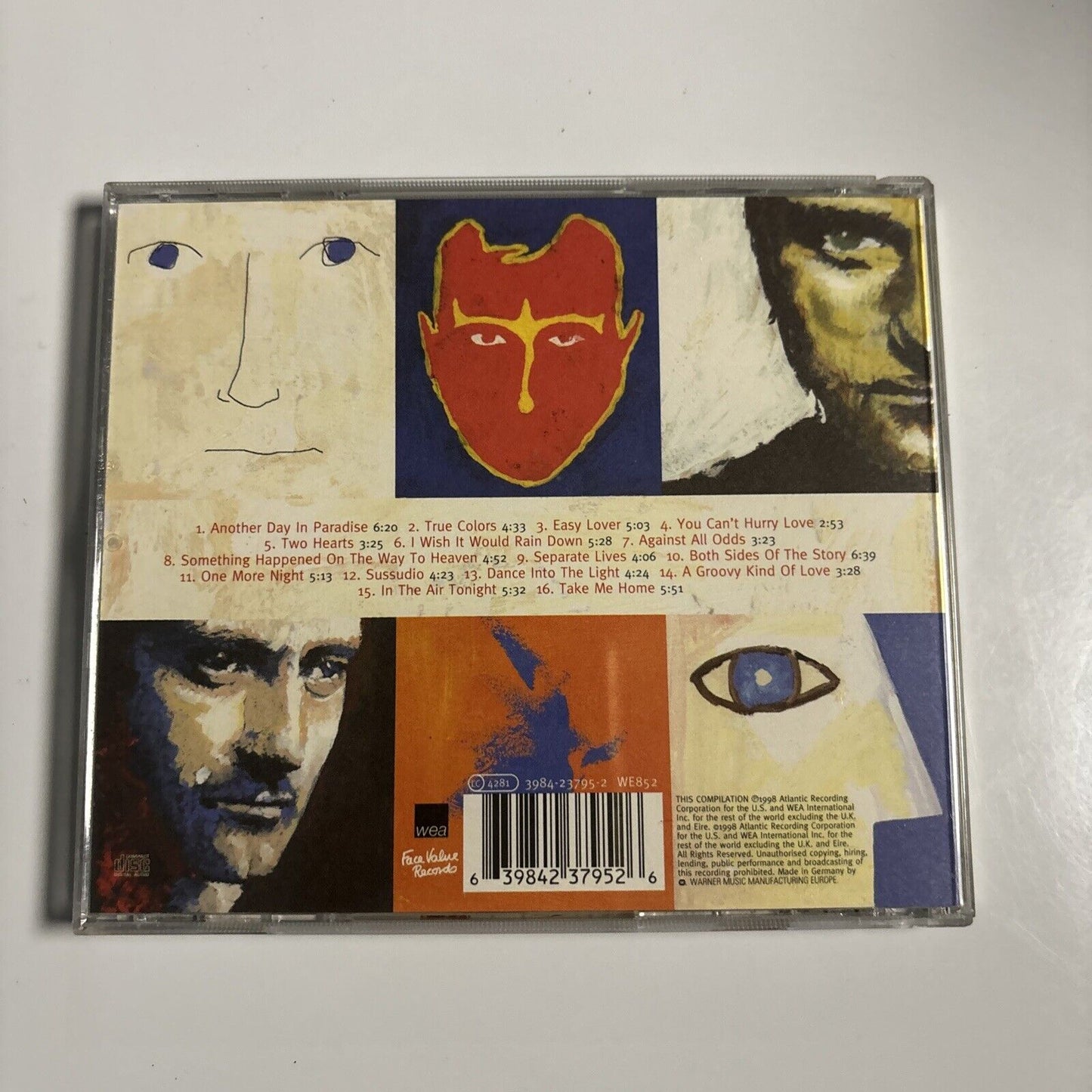 Phil Collins - ...Hits (CD, 1998) Rock WEA