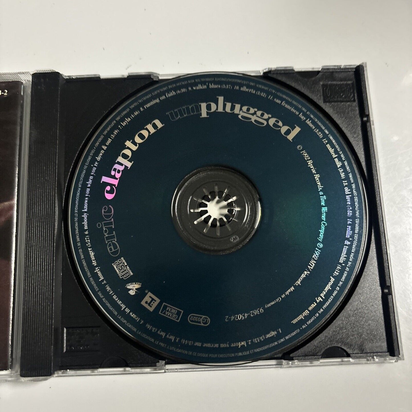 Eric Clapton - Unplugged (CD, 1992) Reprise Records