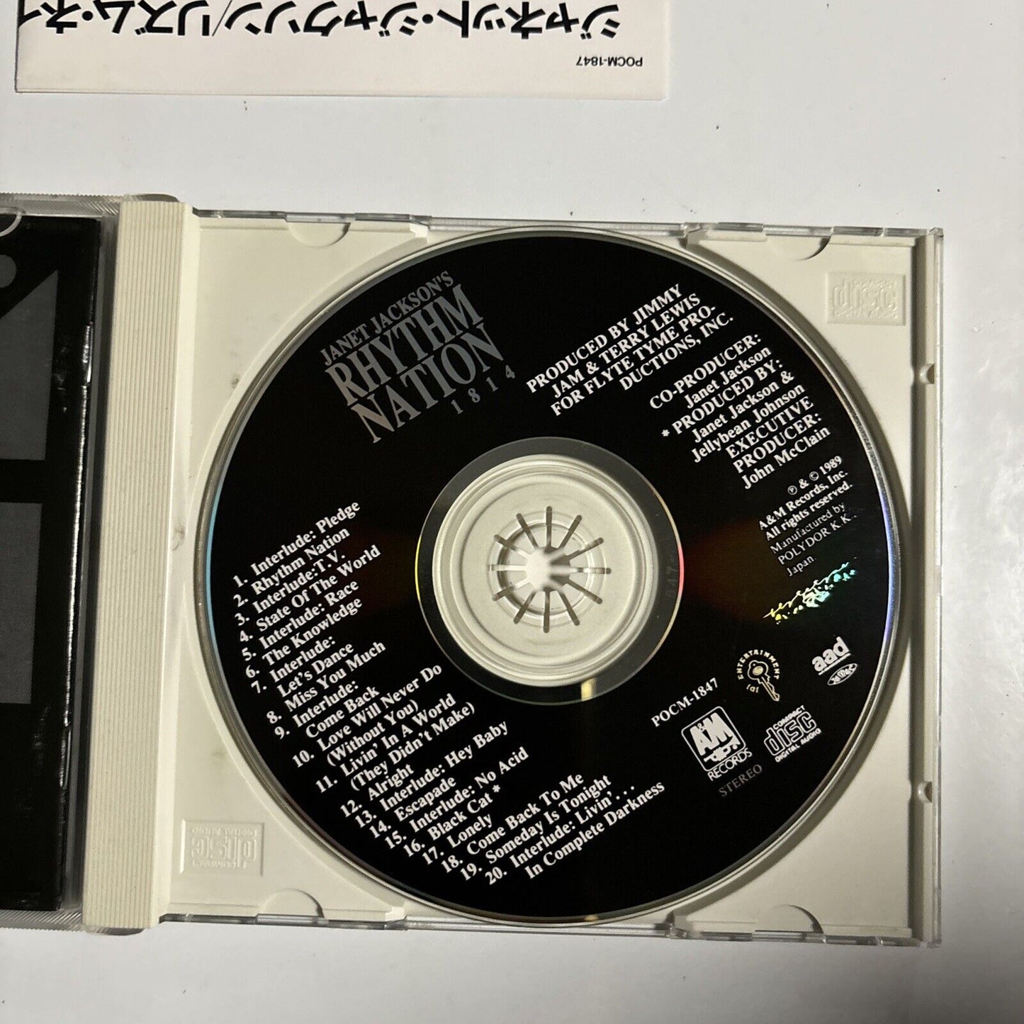 Janet Jackson - Rhythm Nation 1814 (CD, 1993) Japan pocm-1847