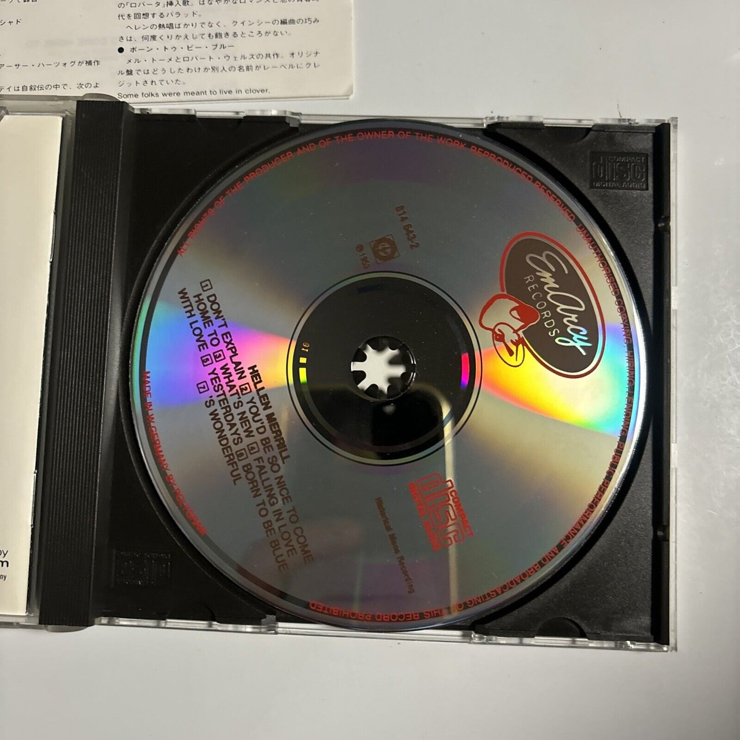 Helen Merrill - Helen Merrill (CD, 1955) Japan 814-643-2