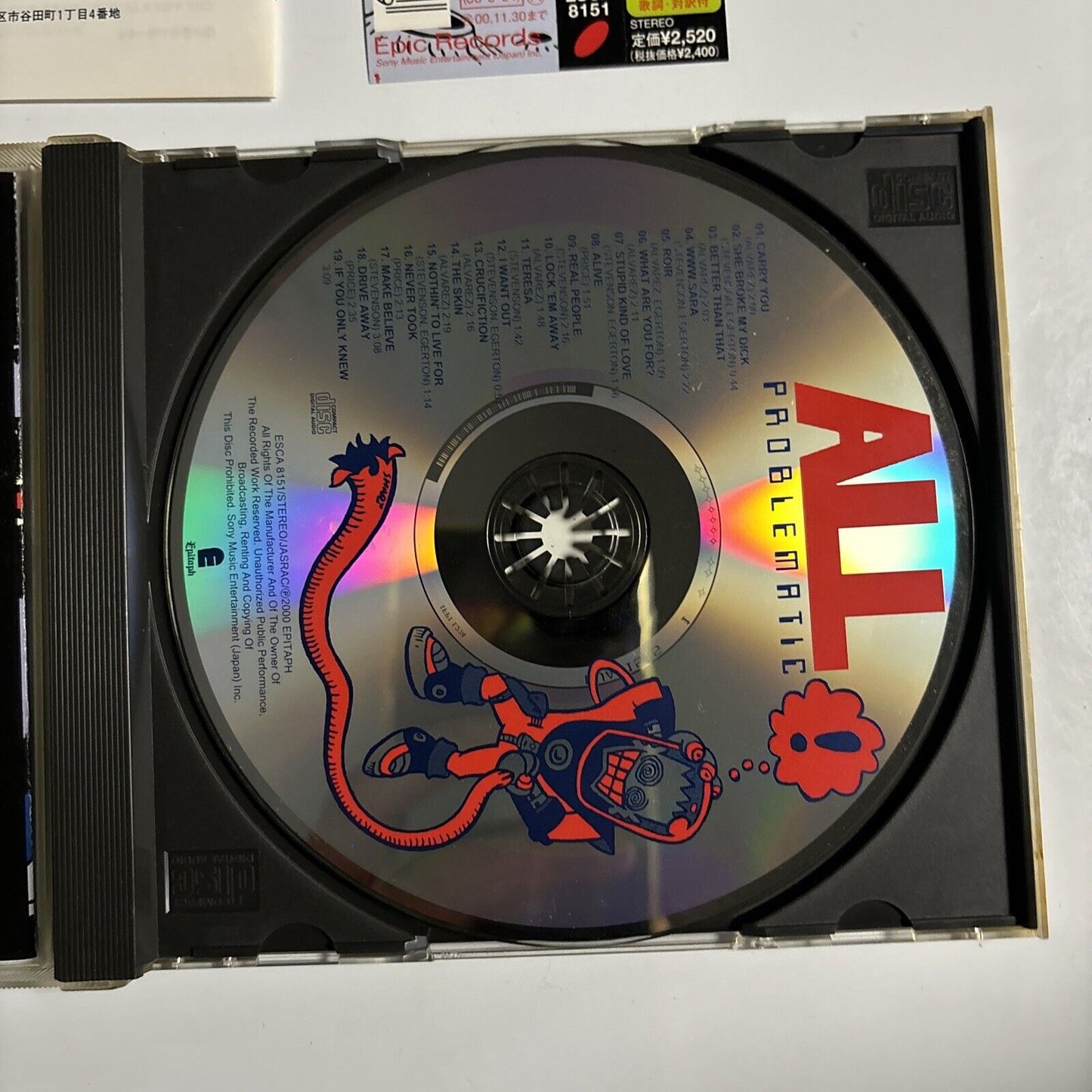 All - Problematic (CD, 2000) Japan esca-8151