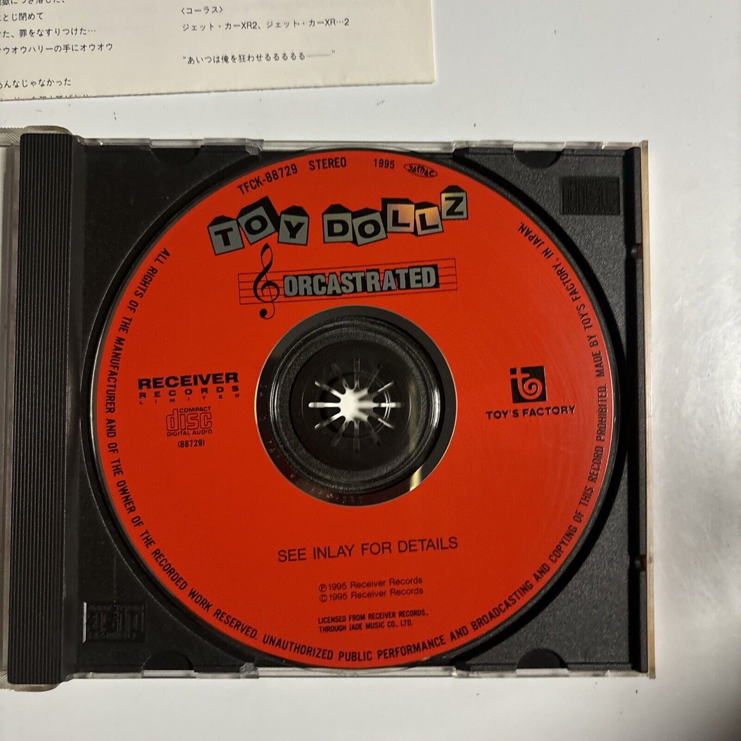 Toy Dollz - Orcastrated (CD, 1995) Japan tfck-88729