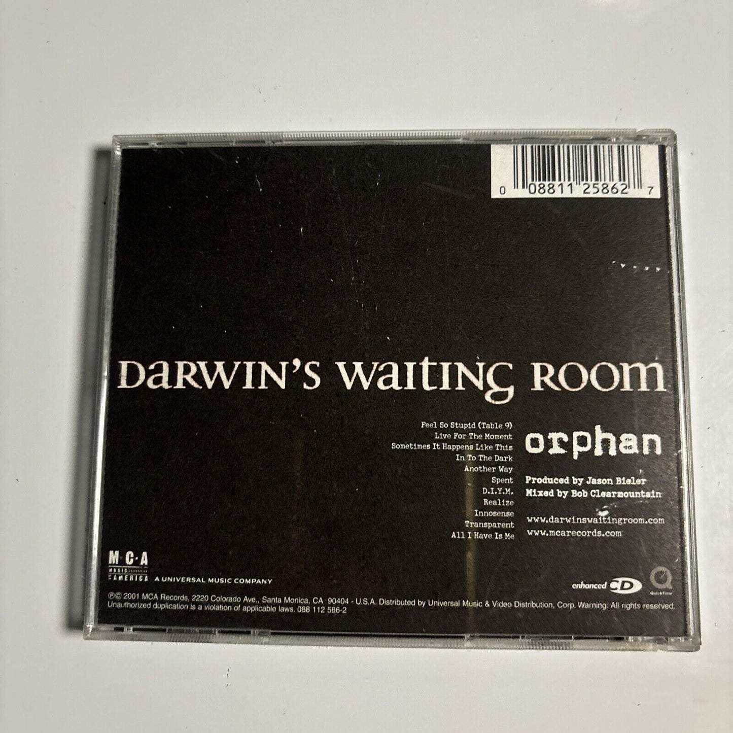 Darwin's Waiting Room - Orphan (CD, 2001) MCA Records
