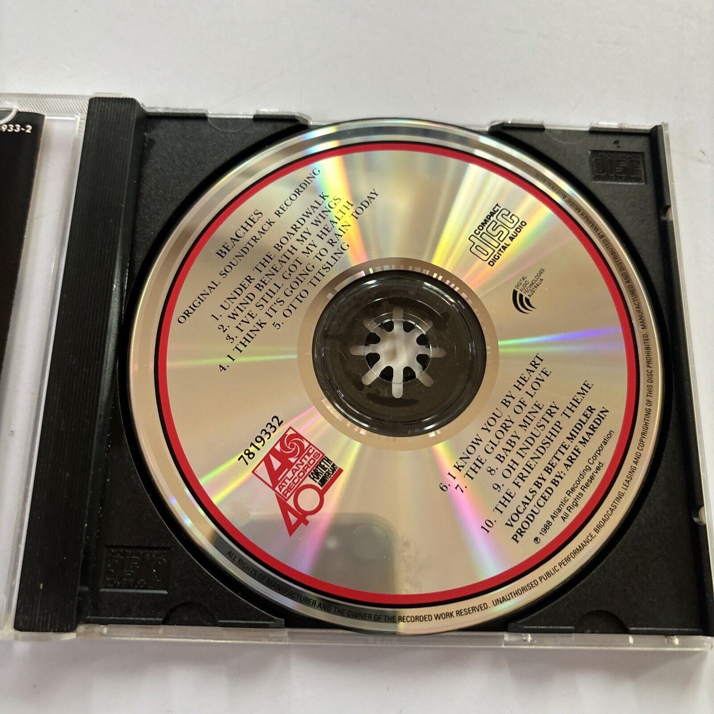 Bette Midler – Beaches (Original Soundtrack Recording) (CD, 1988)