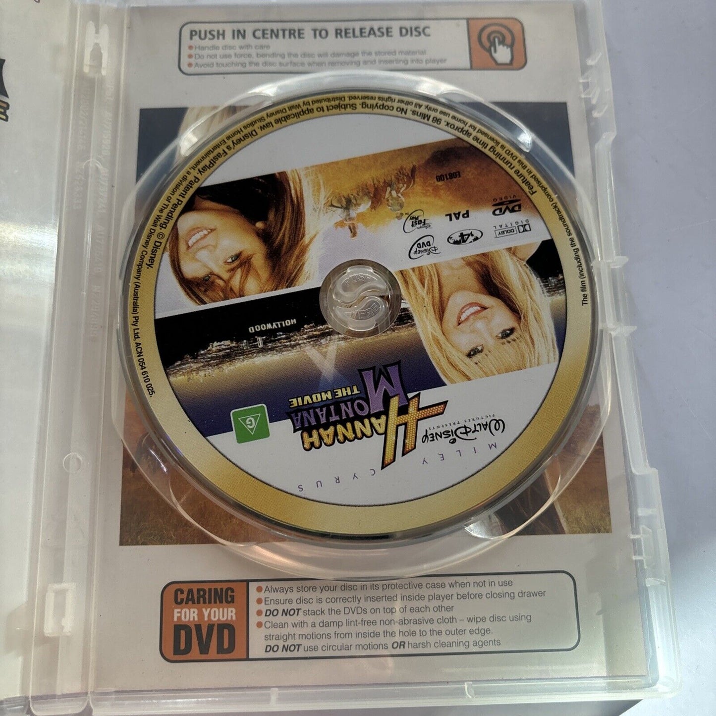 Hannah Montana - The Movie (DVD, 2009) Taylor Swift, Miley Cyrus Region 4