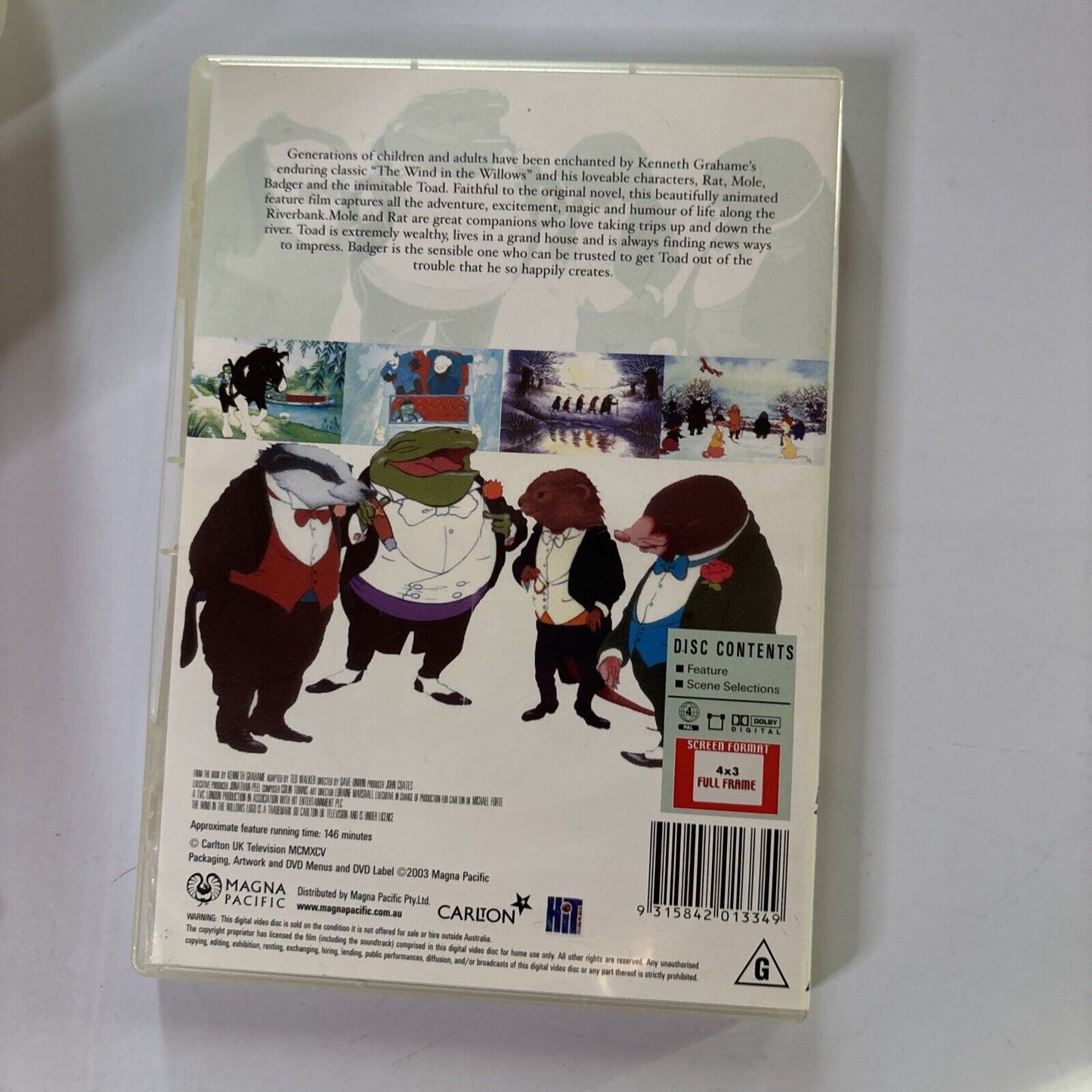 The Wind in the Willows (DVD, 1995) Michael Palin, Rik Mayall New Region 4
