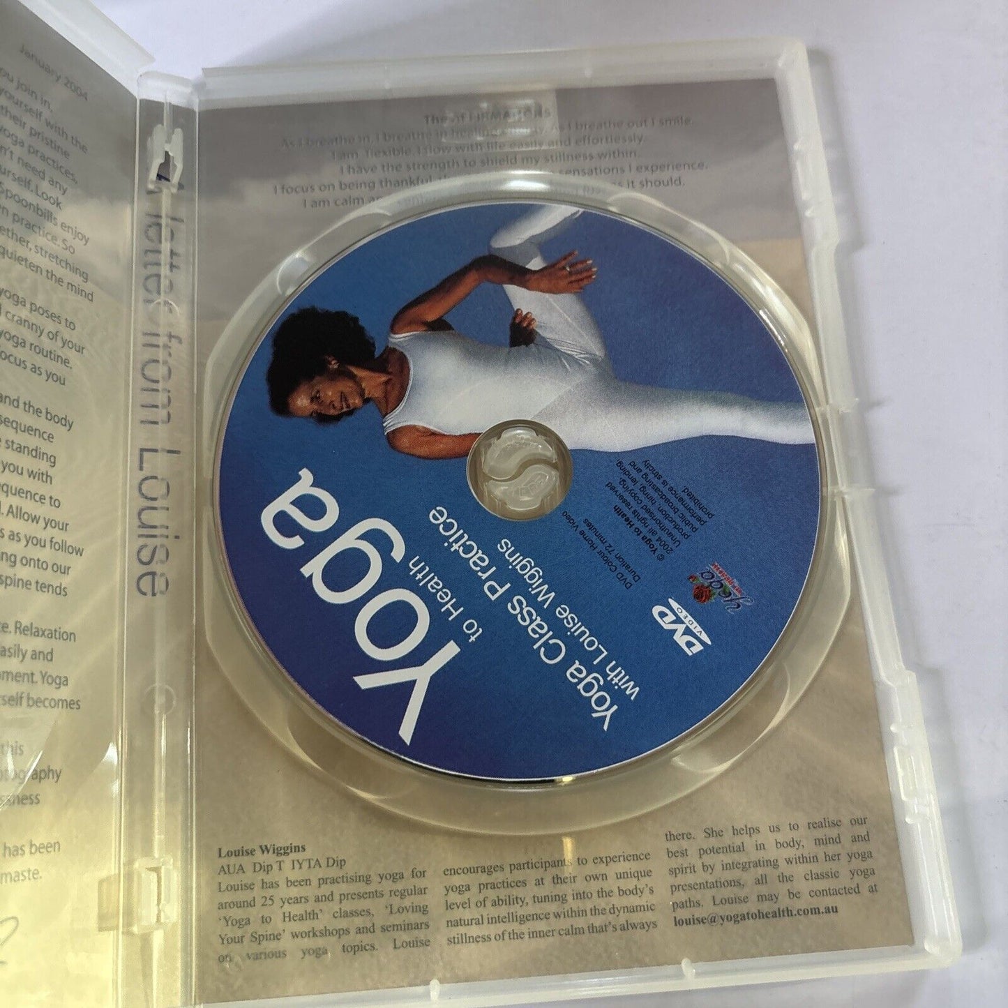 Yoga To Health: Yoga Class Practice With Louise Wiggins (DVD, 2004) All Regions