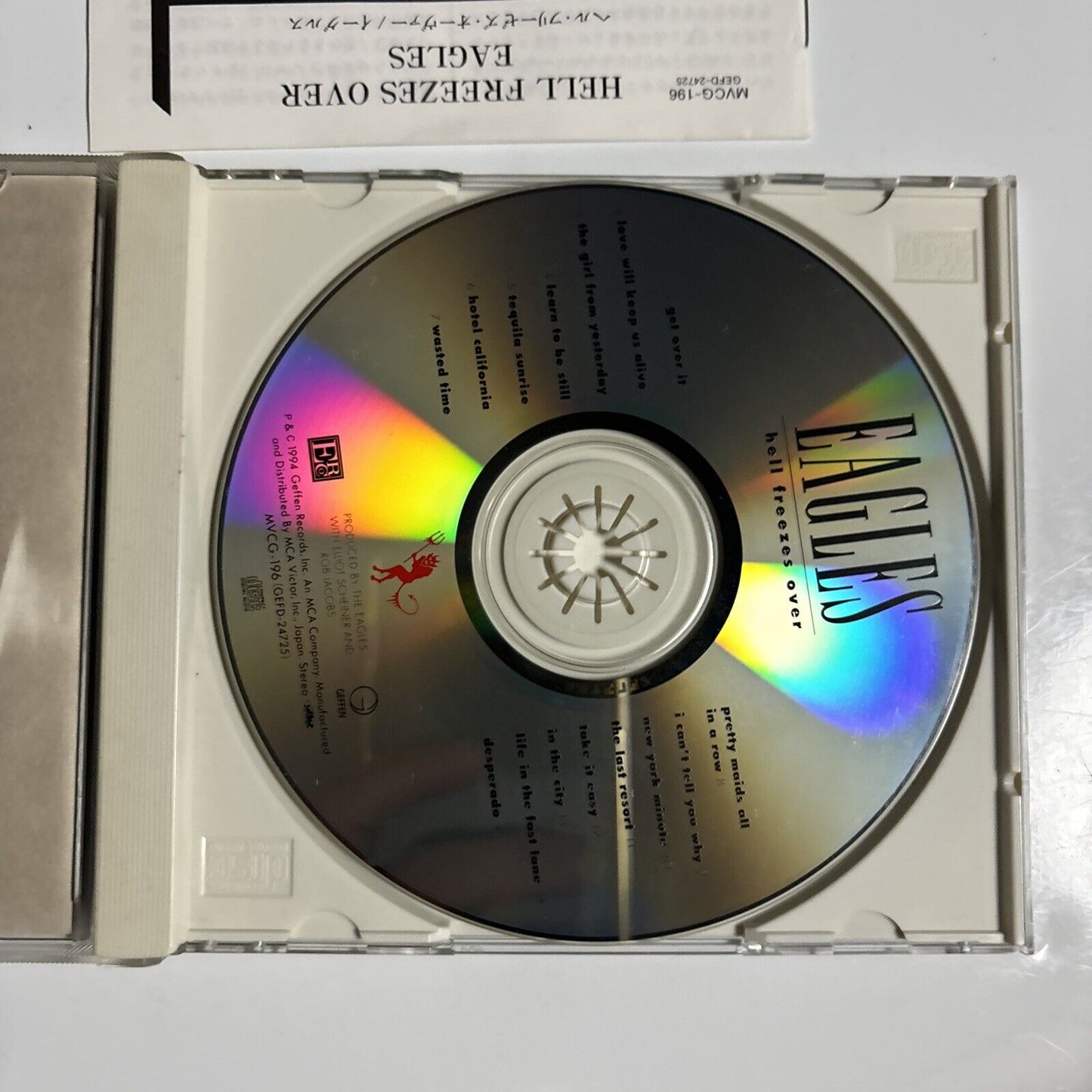 Eagles - Hell Freezes Over (CD, 1994) Japan mvcg-196 Geffen Records