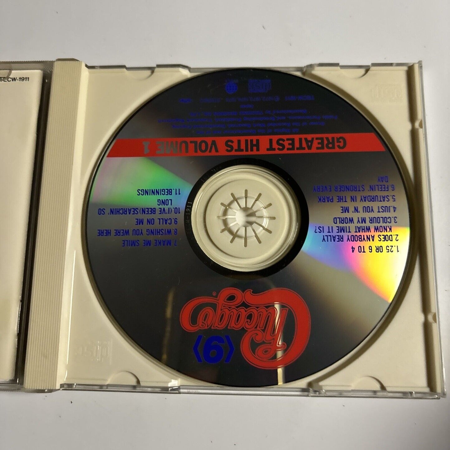 Chicago - Greatest Hits Volume 1 (CD, 1995) Japan tecw-1911