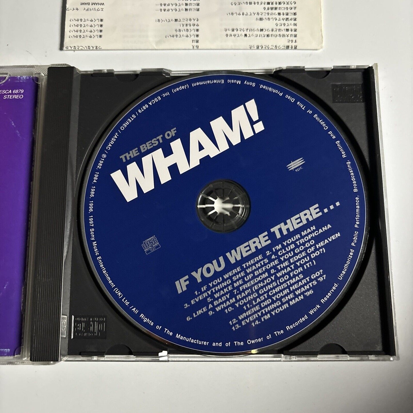 Wham! - The Best Of Wham! (CD, 1997) Japan ESCA-6879