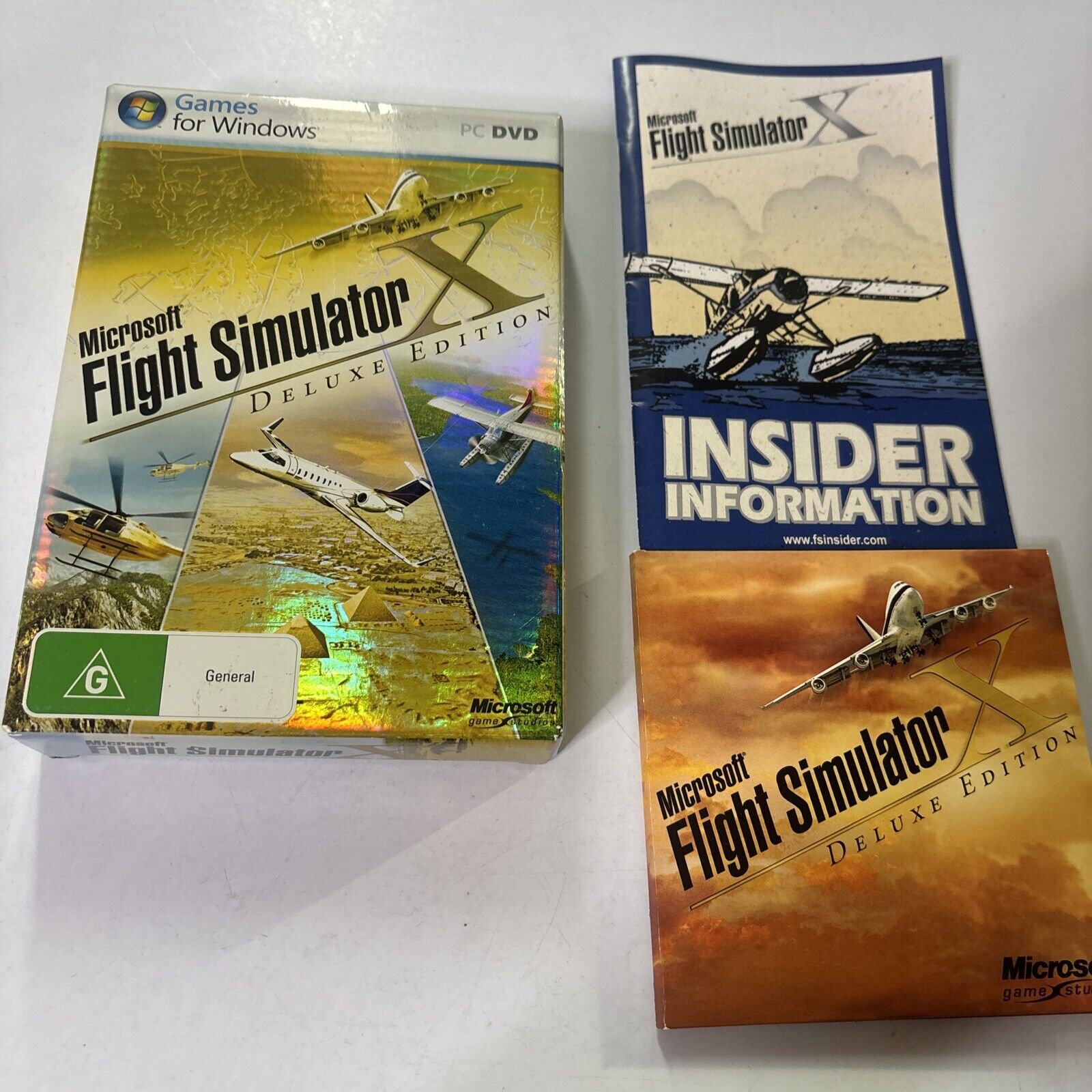 Microsoft Flight Simulator X Deluxe Edition PC DVDROM Retro Unit