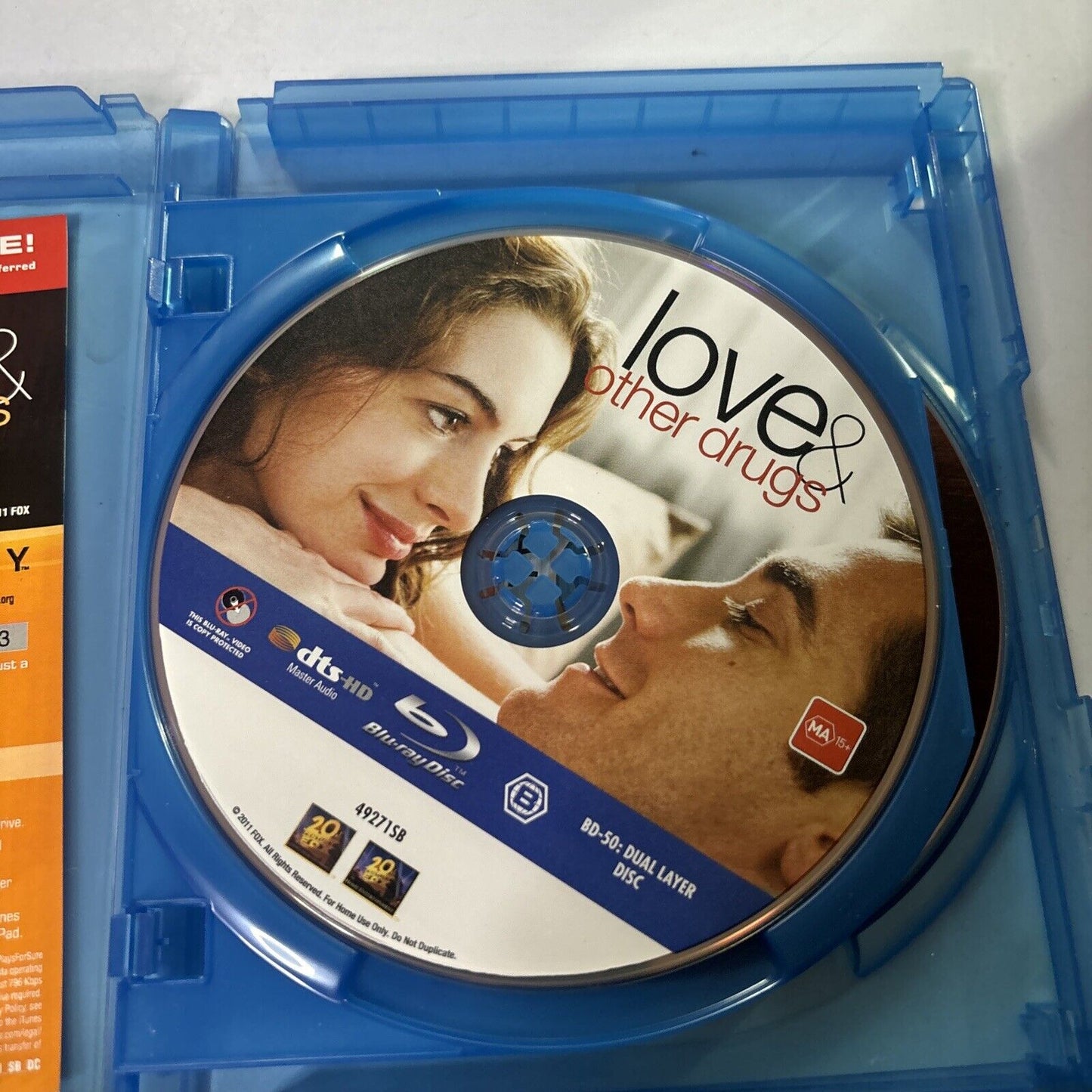 Love and Other Drugs (Blu-ray, 2010) Jake Gyllenhaal, Anne Hathaway Region B
