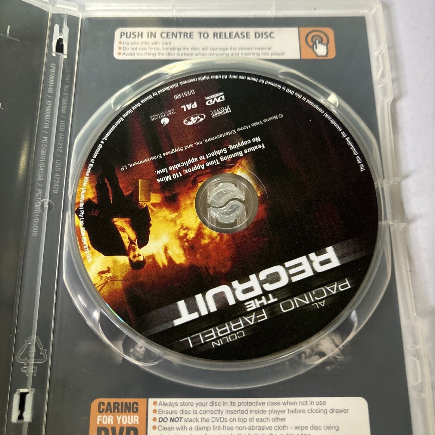 The Recruit (DVD, 2003) Colin Farrell, Al Pacino Region 4