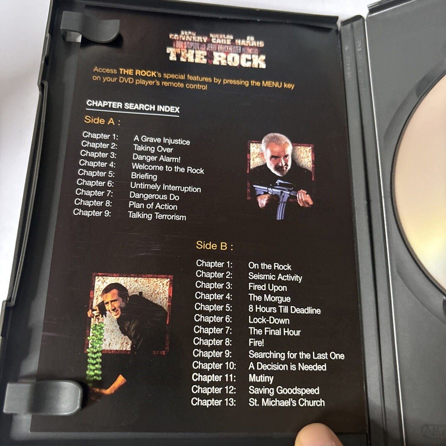 The Rock (DVD, 1996) Nicholas Cage, Sean Connery Region 4