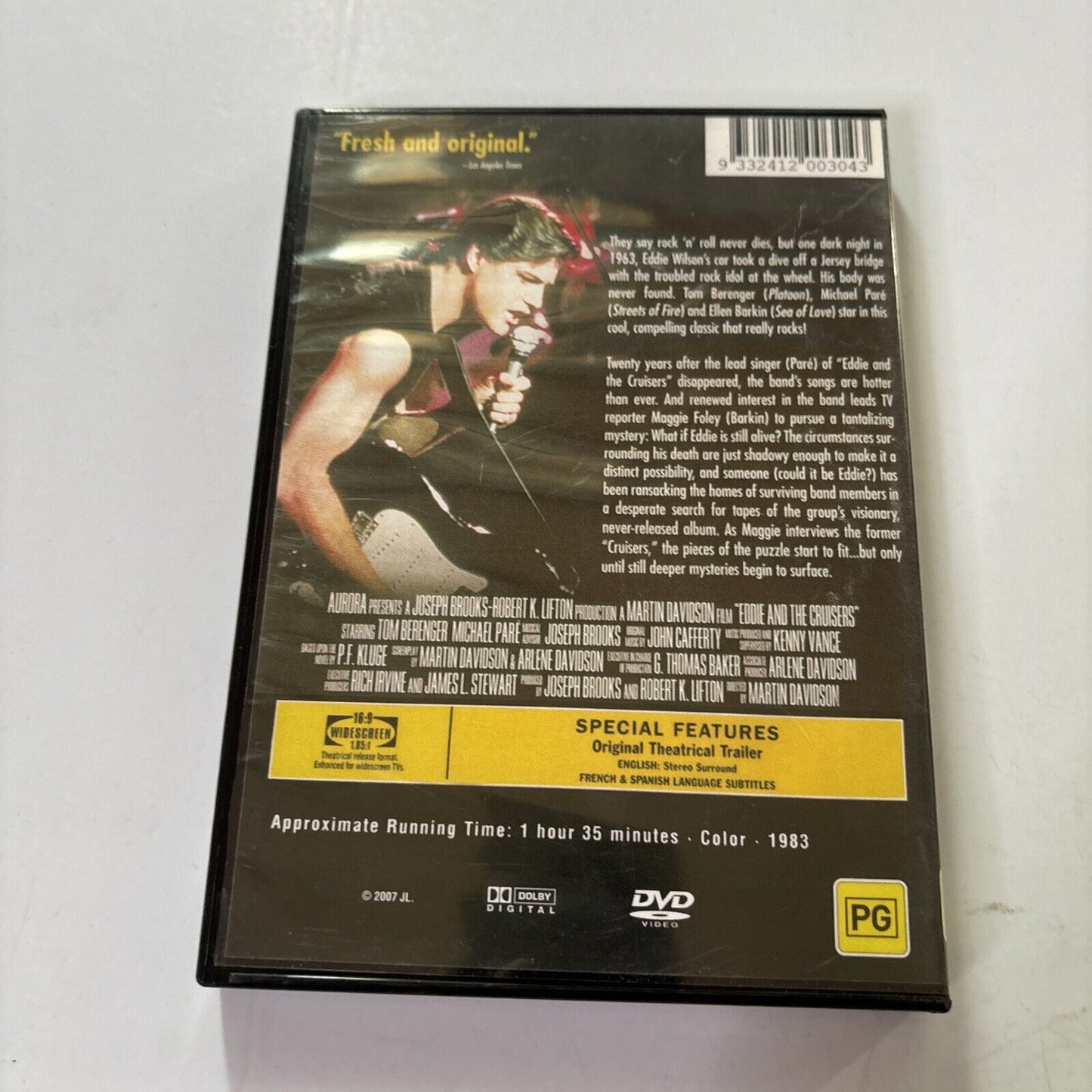 Eddie And The Cruisers (DVD, 1983) NEW Tom Berenger All Regions