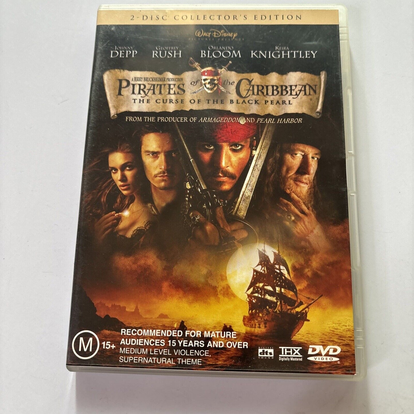 Pirates of the Caribbean - Curse of the Black Pearl (DVD, 2003, 2-Disc) Region 4