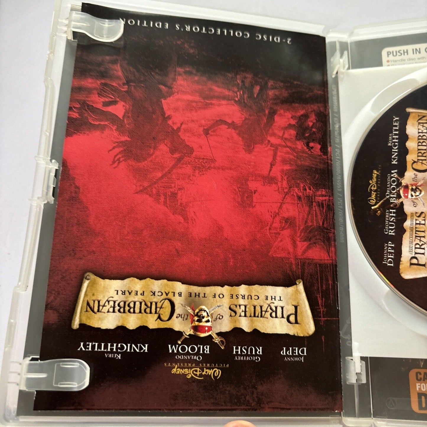 Pirates of the Caribbean - Curse of the Black Pearl (DVD, 2003, 2-Disc) Region 4