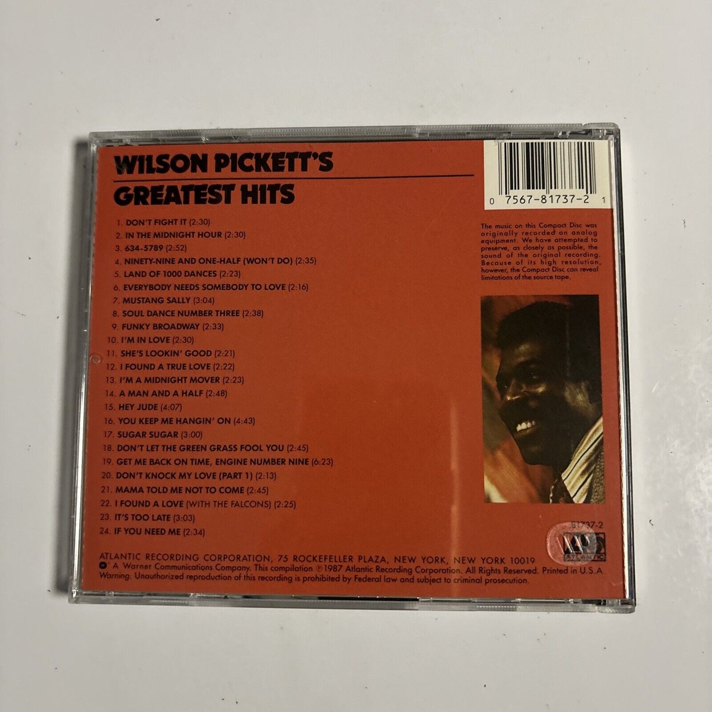 Wilson Pickett - Wilson Pickett's Greatest Hits (CD, 1973) 7 81737-2