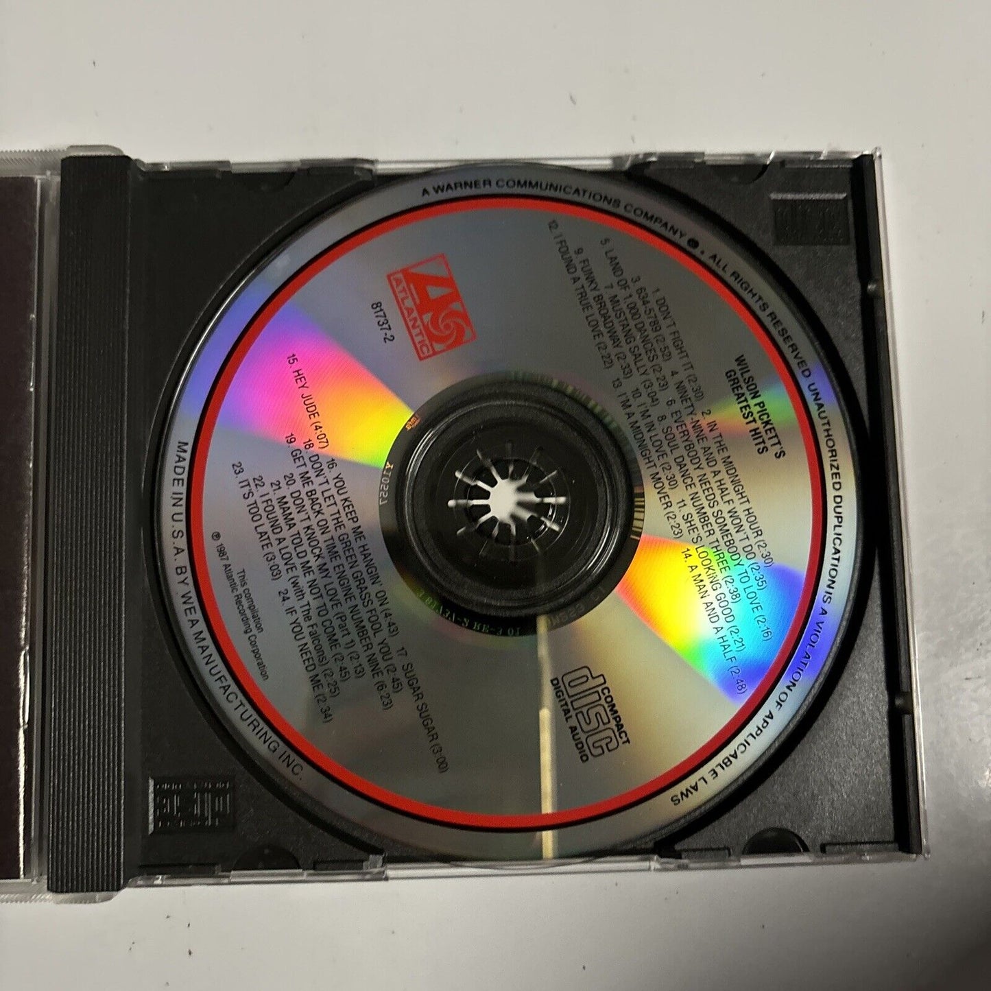 Wilson Pickett - Wilson Pickett's Greatest Hits (CD, 1973) 7 81737-2