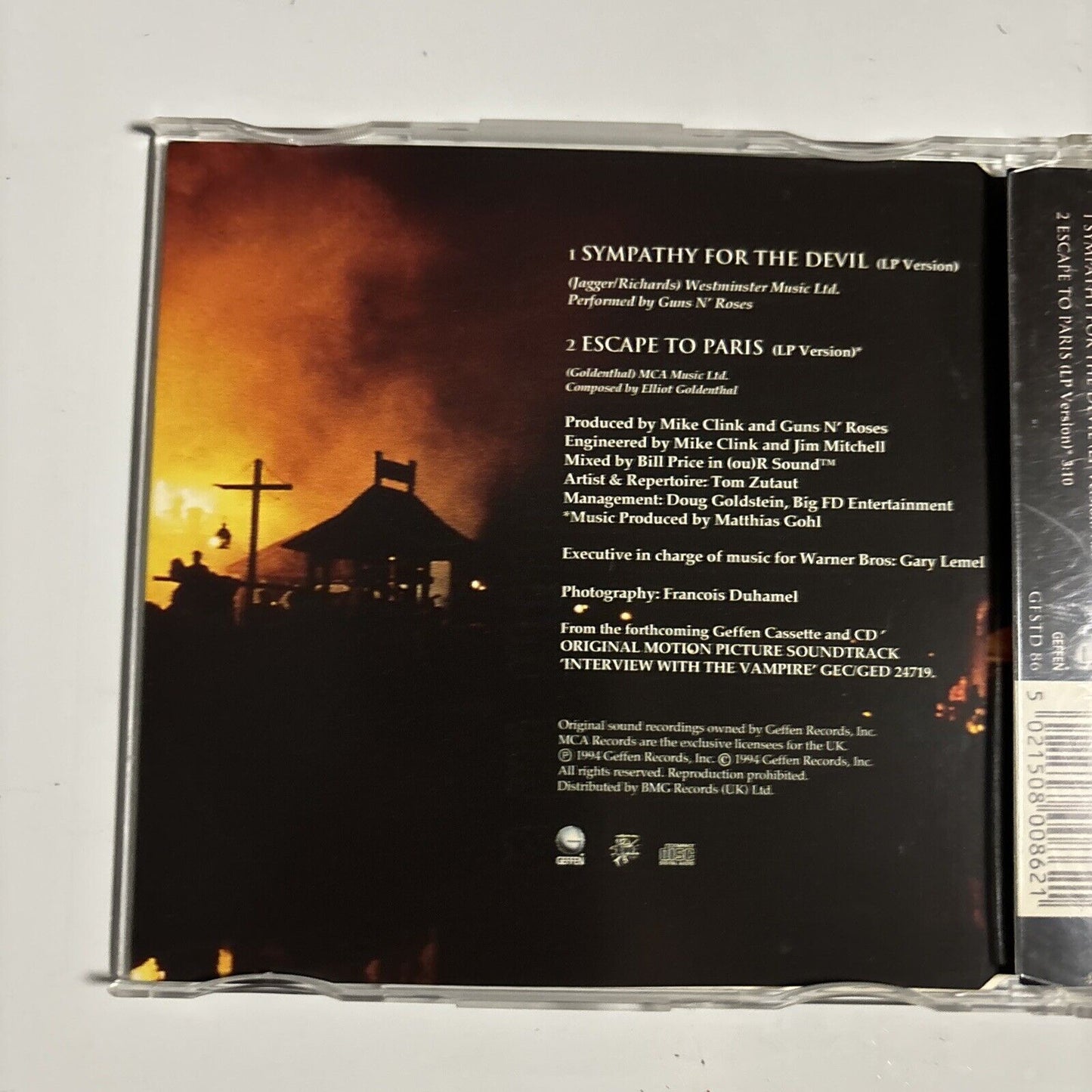 Guns N' Roses - Sympathy For The Devil (CD, 1994) Geffen Records GFSTD 86