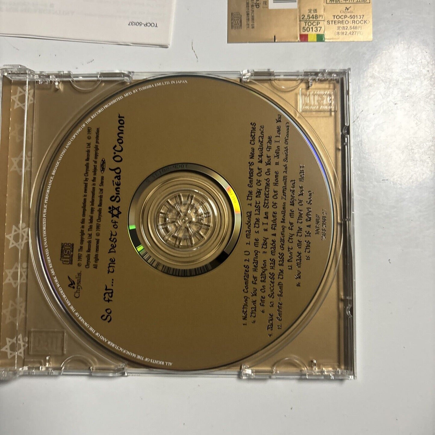 Sinéad O'Connor - So Far... The Best Of (CD, 1997) Japan TOCP-50137