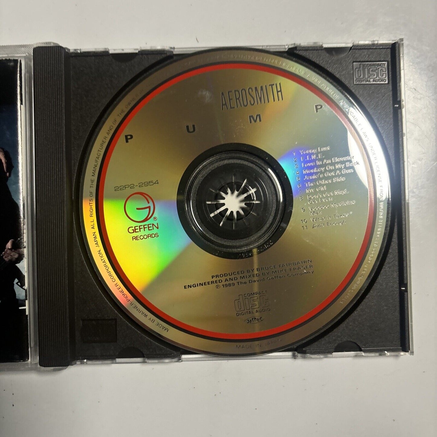Aerosmith - Pump (CD, 1989) Japan 22p2-2954 Geffen Records