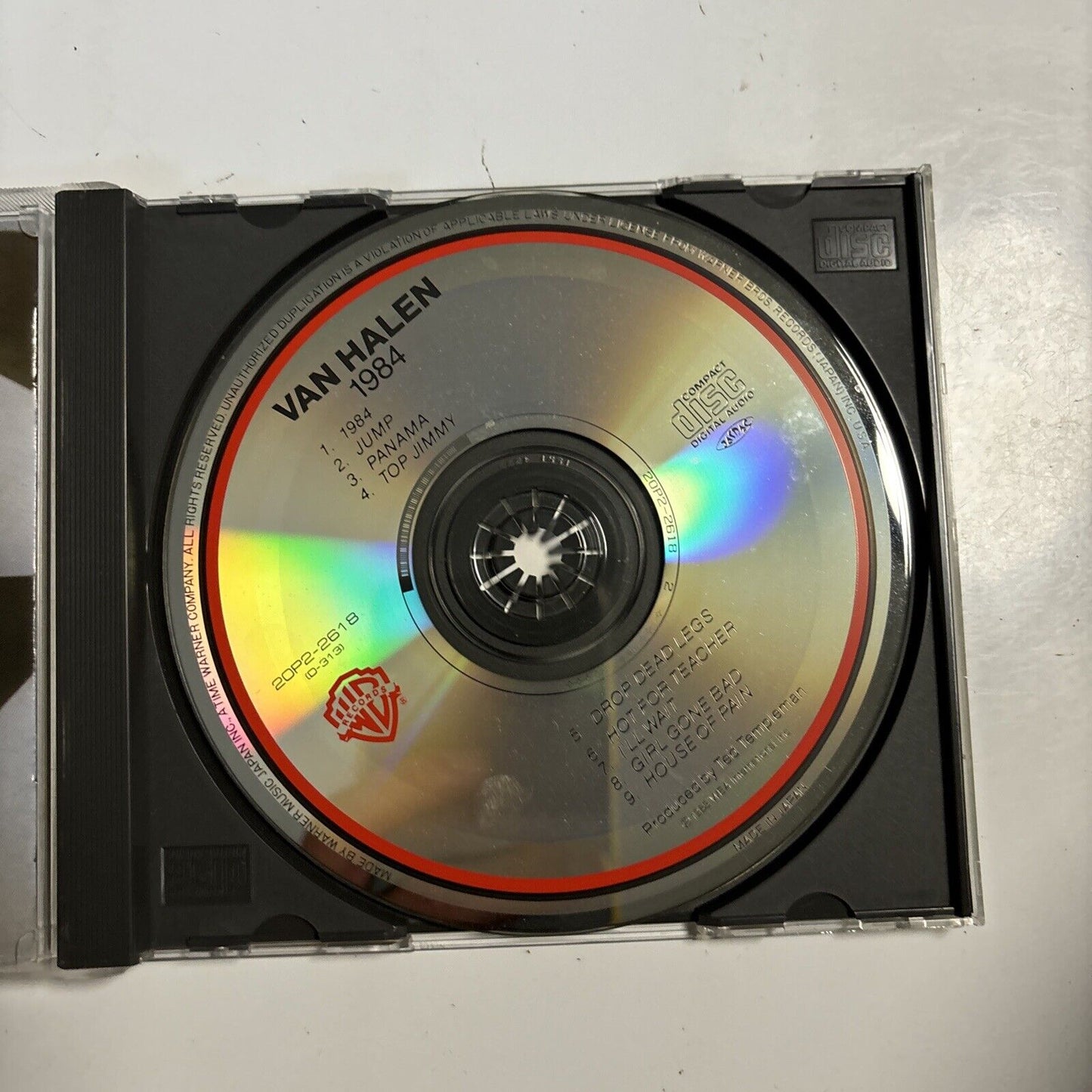 Van Halen - 1984 (CD, 1989) Japan 20p2-2618 Warner Bros. Records