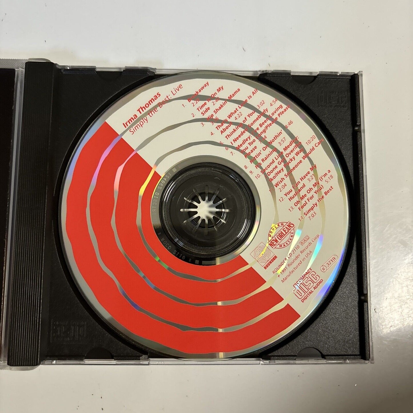 Irma Thomas - Live: Simply The Best (CD 1991) Funk / Soul Blues 1991