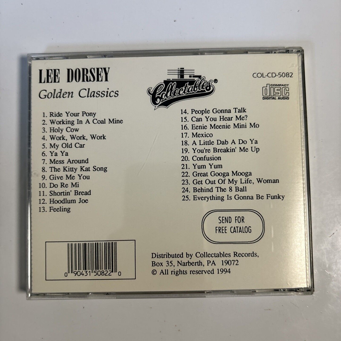 Lee Dorsey - Golden Classics (CD, 1994) COL-CD-5082