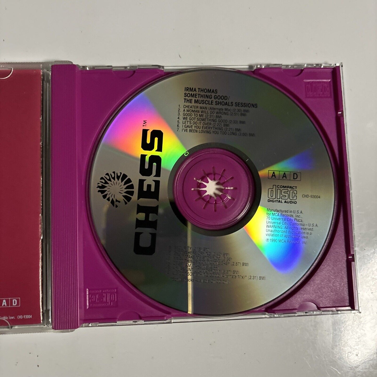 Irma Thomas - Something Good / The Muscle Shoals Sessions (CD, 1990) CHD 93004