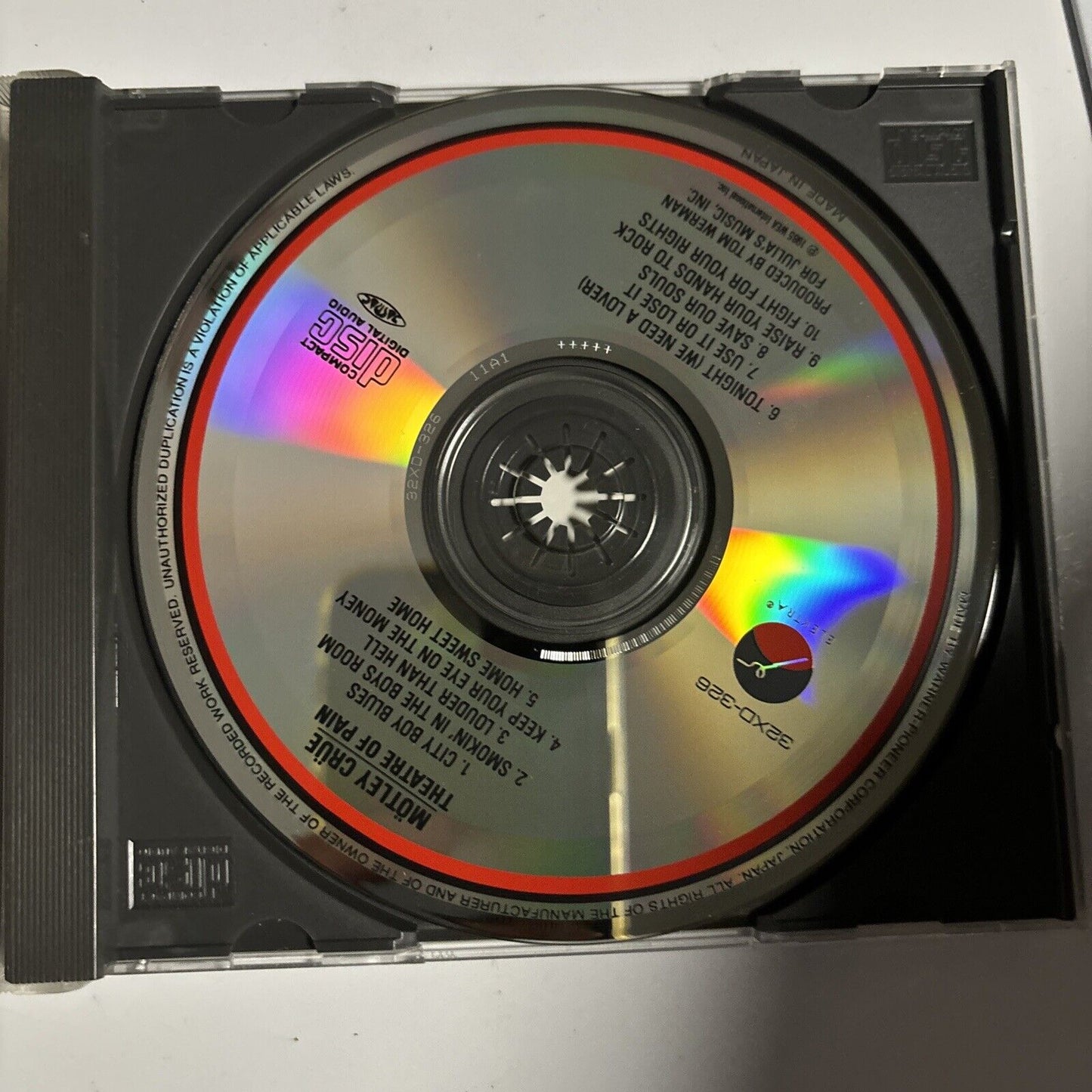 Mötley Crüe - Theatre Of Pain (CD, 1985) Japan 9-60418-2