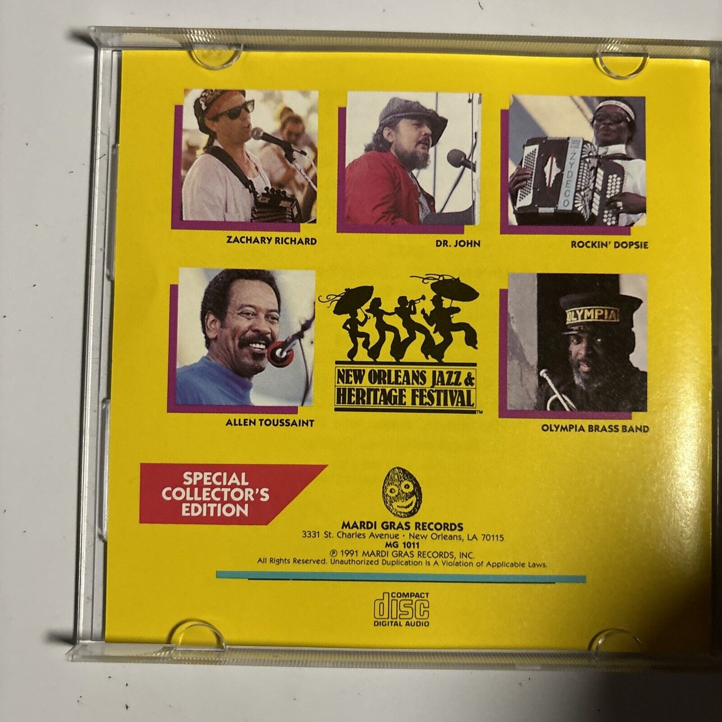 Best Of Jazz Fest - Live From New Orleans (CD, 1991) Mardi Gras Records MG1011