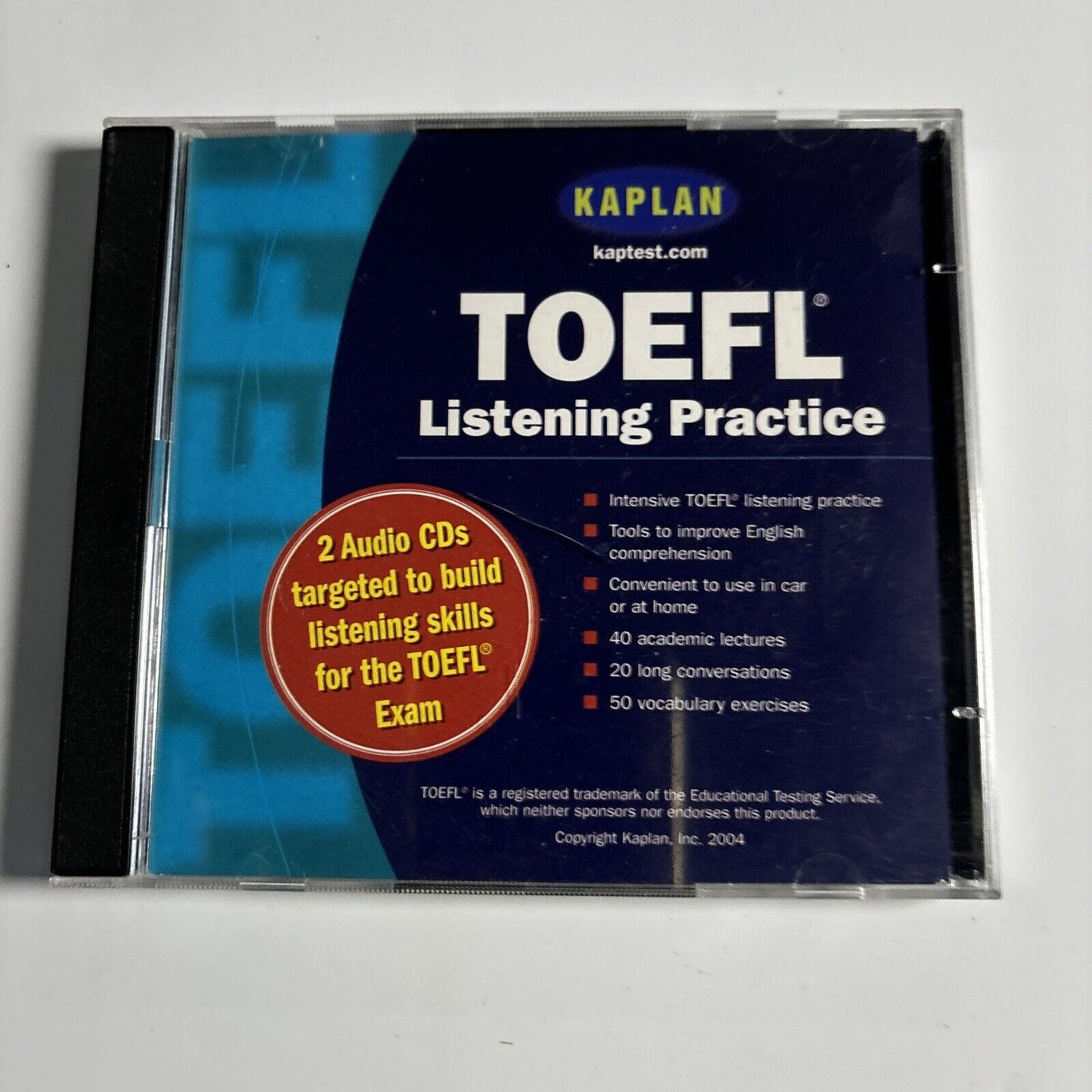 Kaplan TOEFL Listening Practice (CD, 2004, 2-Disc)