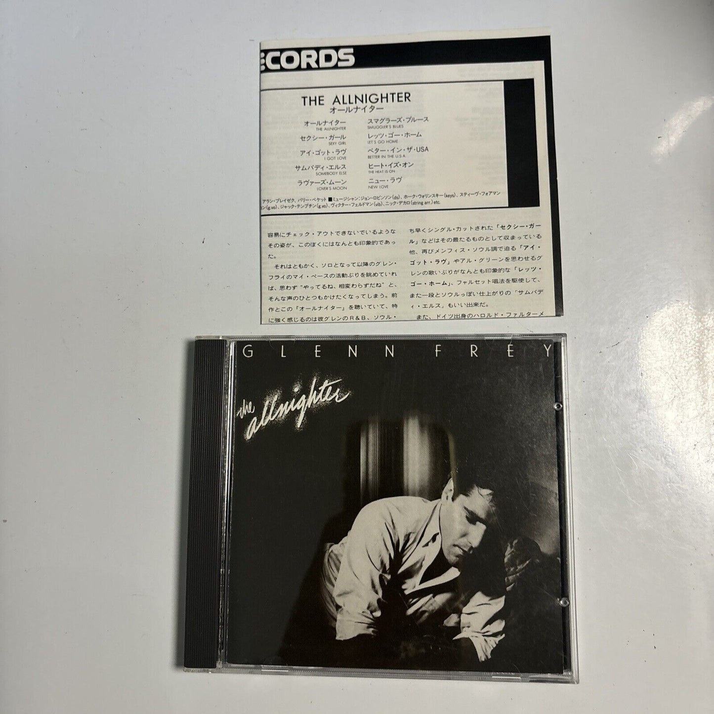 Glenn Frey - The Allnighter (CD, 1988) Japan 20p2-2356 MCA Records