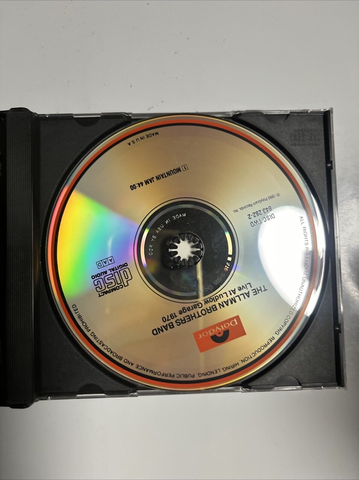 The Allman Brothers Band - Live At Ludlow Garage 1970 (CD, 1990) Polydor
