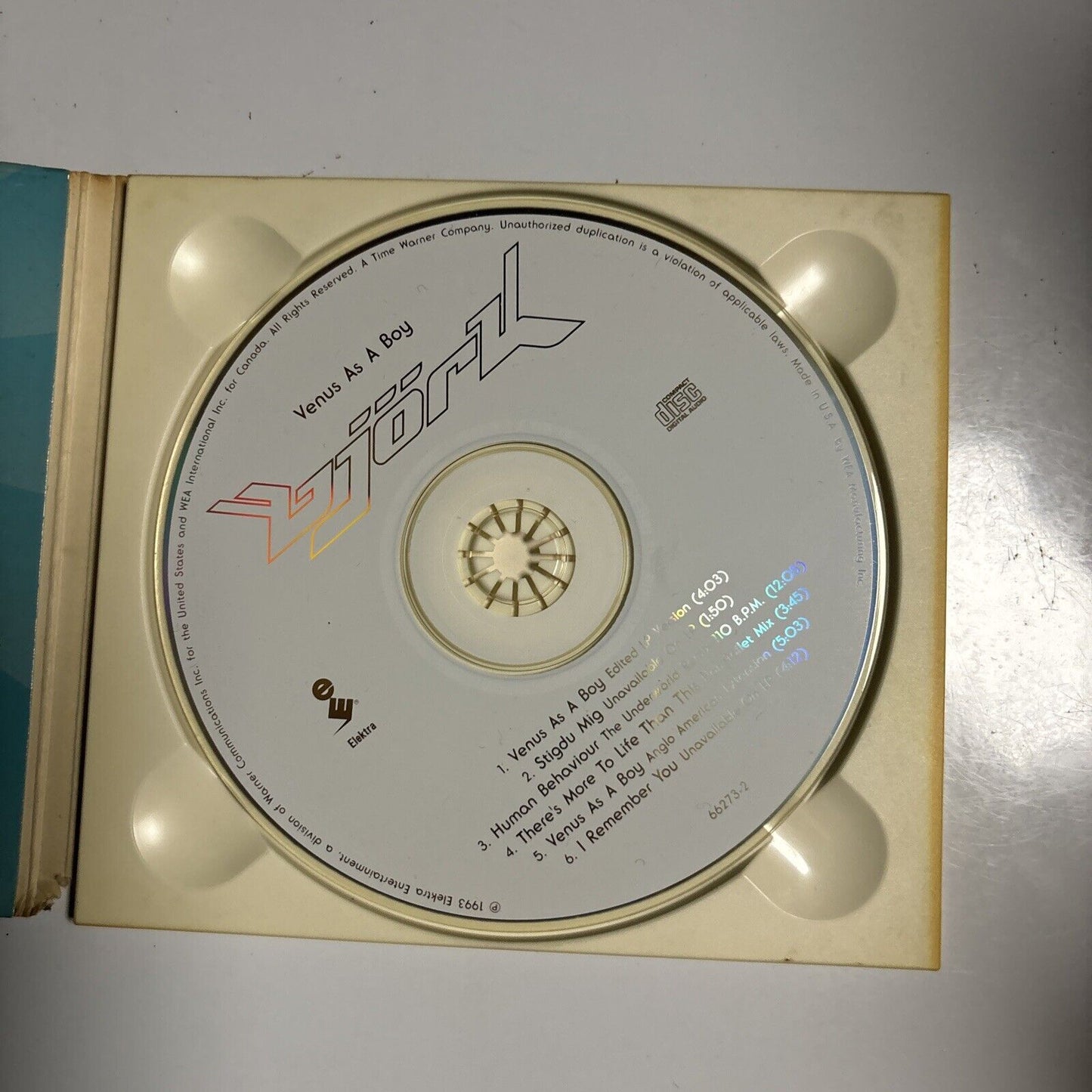 Björk - Venus As A Boy (CD, 1993) Digipak 66273-2