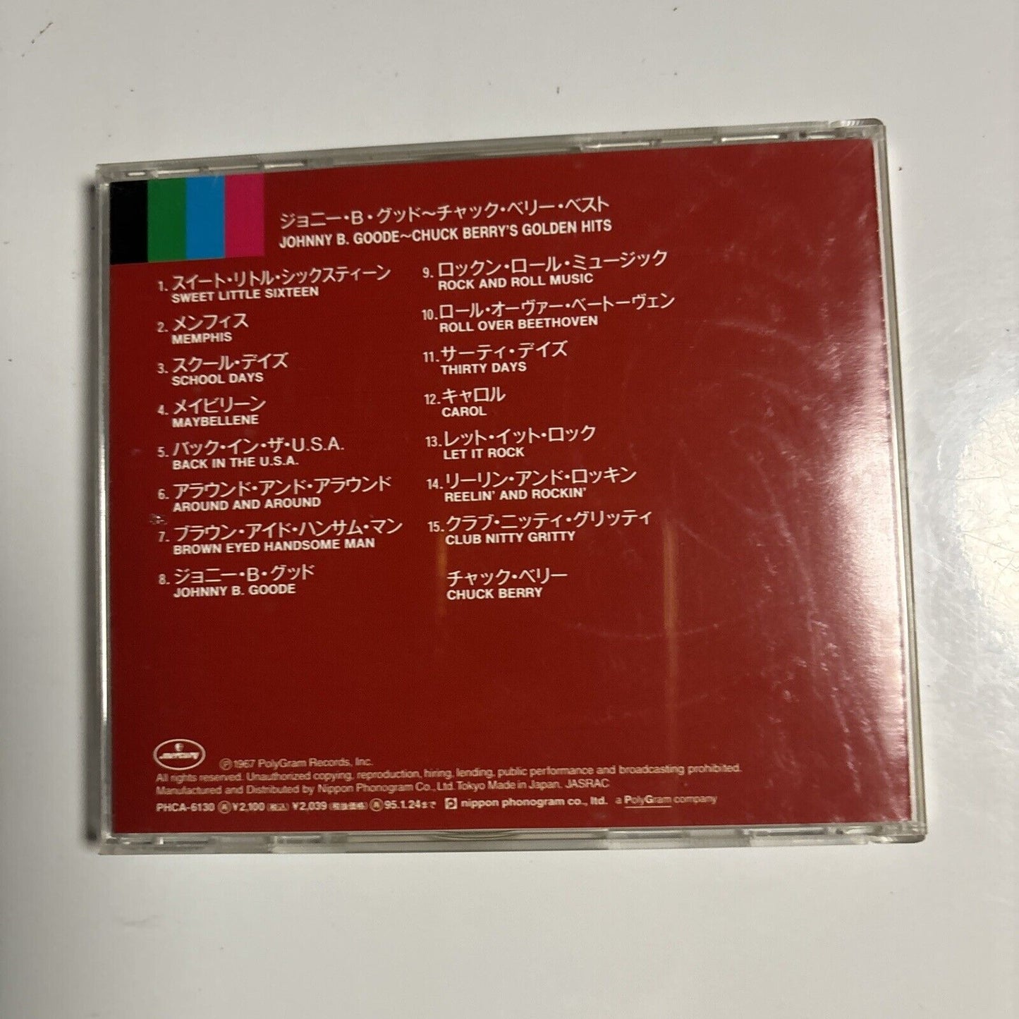 Chuck Berry & Johnny B. Goode - Golden Hits (CD, 1990) Japan PHCA-6130