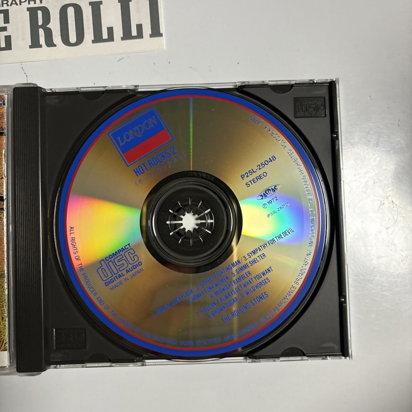 The Rolling Stones - Hot Rocks 2 (CD, 1989) Japan P25l-25048 London Records