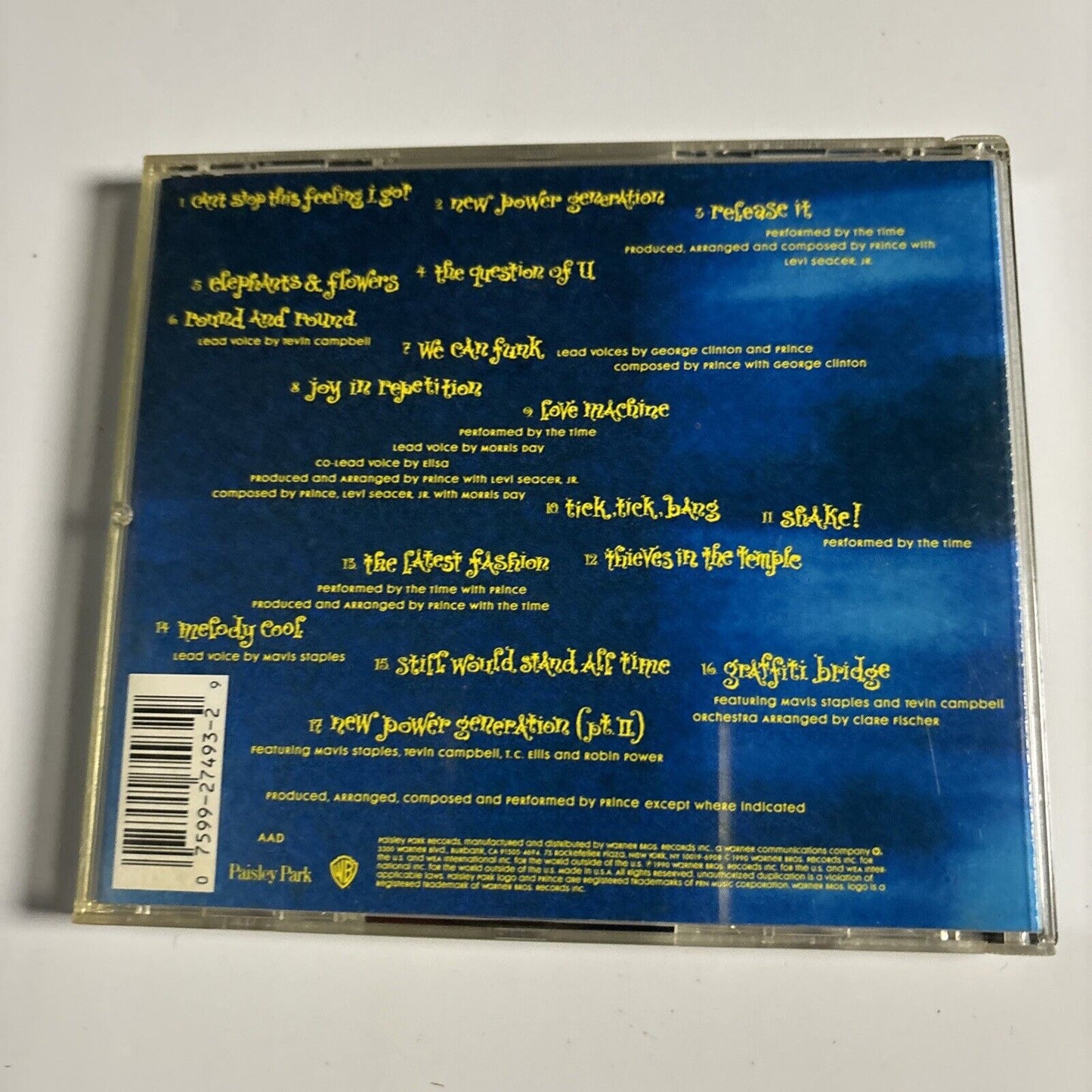 Prince - Graffiti Bridge (CD, 1990) Paisley Park 9 27493-2