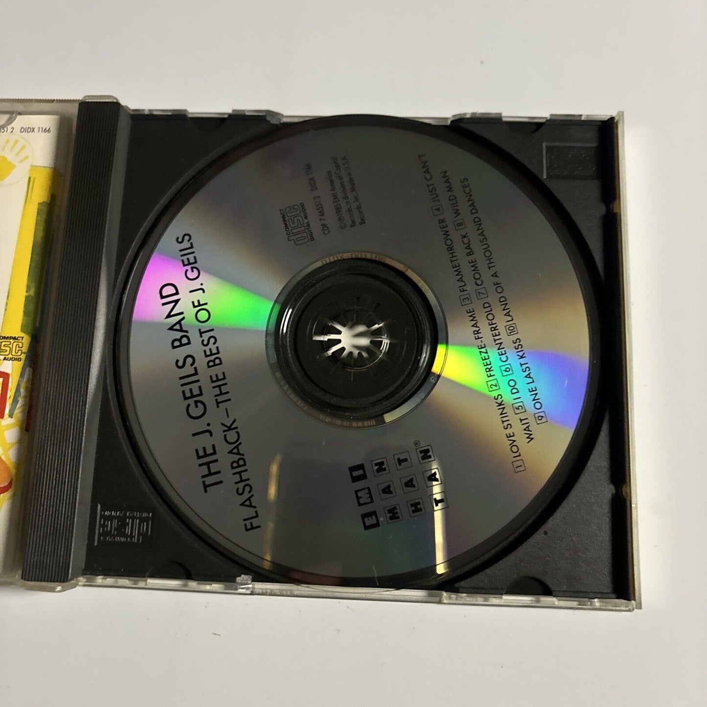 The J. Geils Band - Flashback: The Best Of (CD, 1985) EMI America CDP 7 46551 2