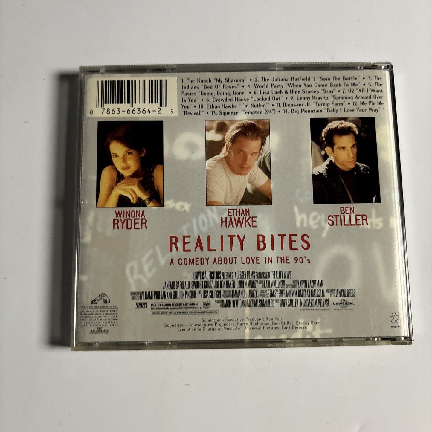 Reality Bites (Original Motion Picture Soundtrack) (CD, 1994) RCA