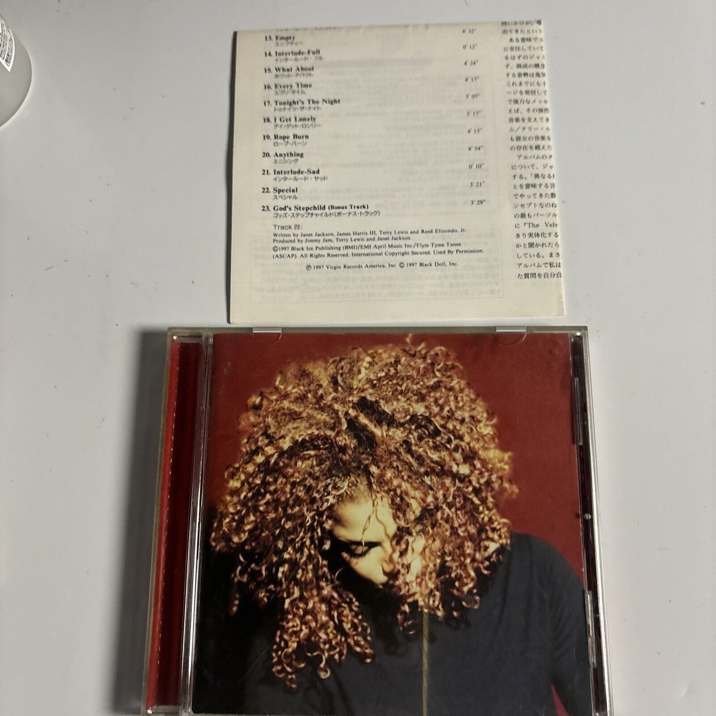 Janet Jackson - The Velvet Rope (CD, 1997) Japan vjcp-25340